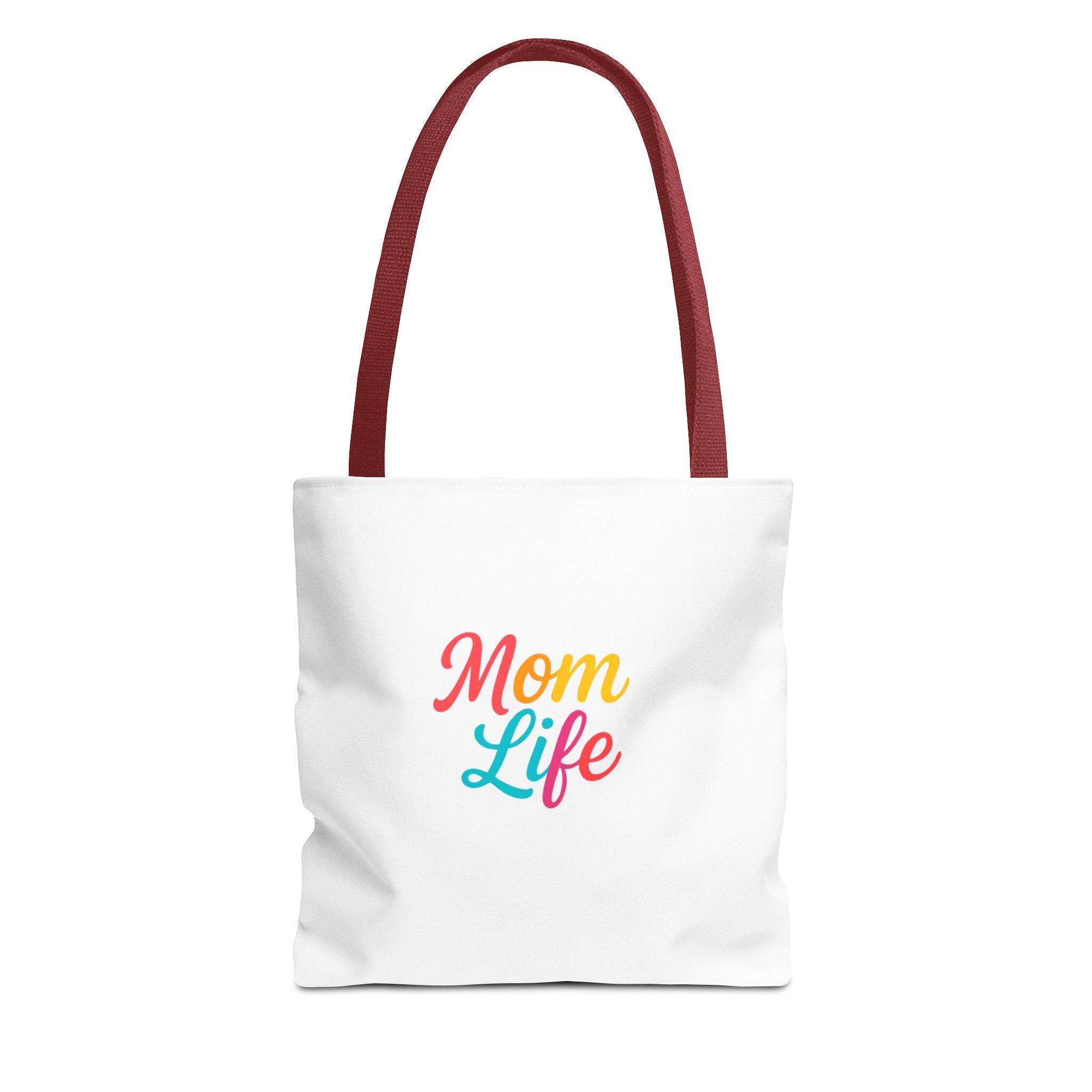 Mom Life Tote Bag — Colorful Script Mom Life Canvas Tote, Mother’s Day Gift