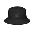 Faith Over Fear Embroidered Bucket Hat — Colorful Floral Religious Sun Hat