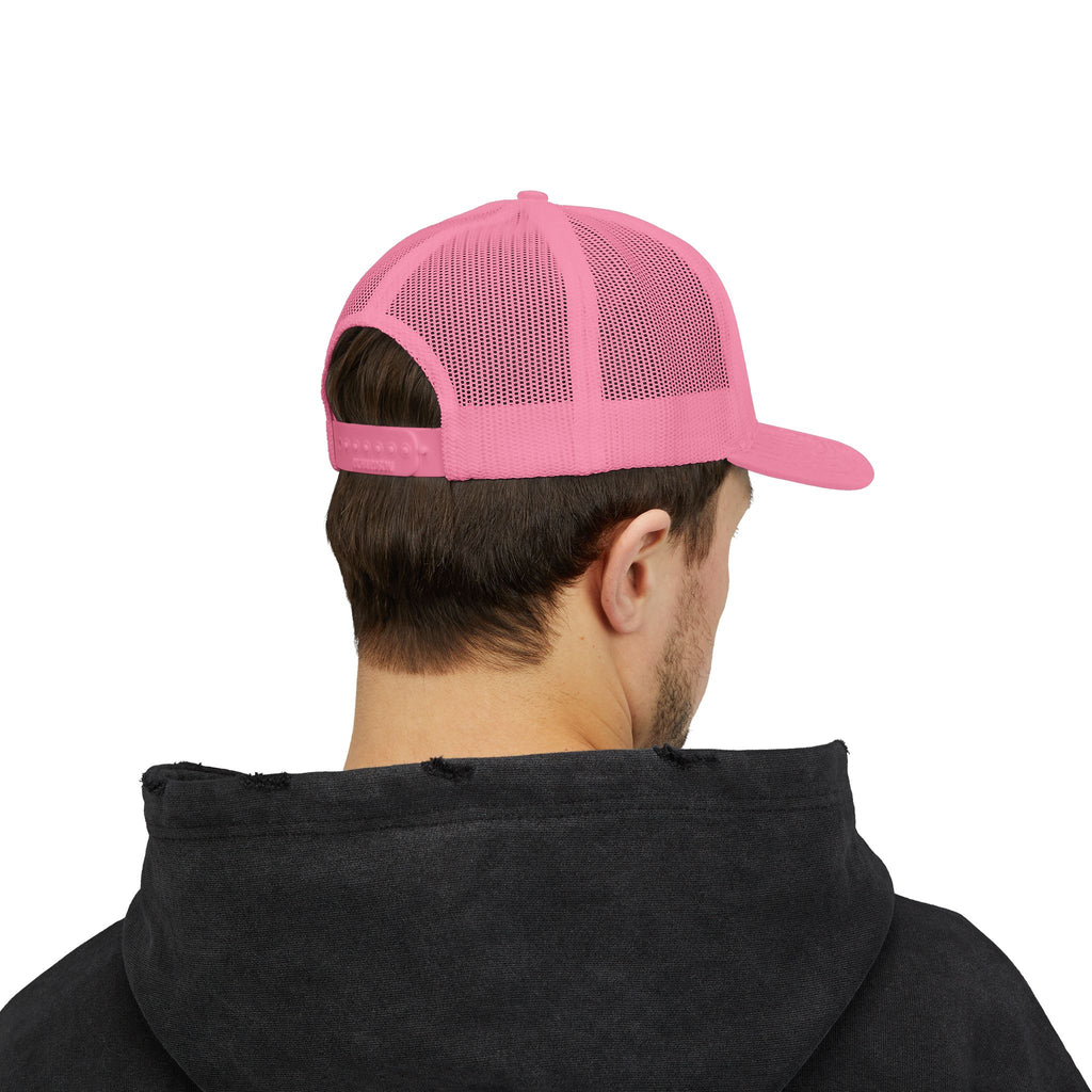 Trucker Cap — 'Mentally Somewhere Else' Minimal Embroidered Snapback