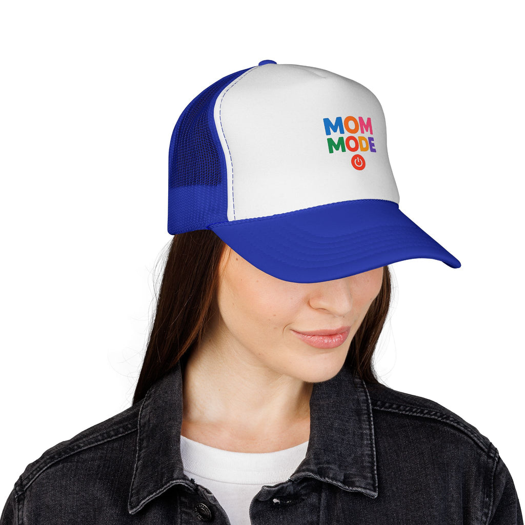 Mom Mode Trucker Cap — Colorful Playful Mom Hat
