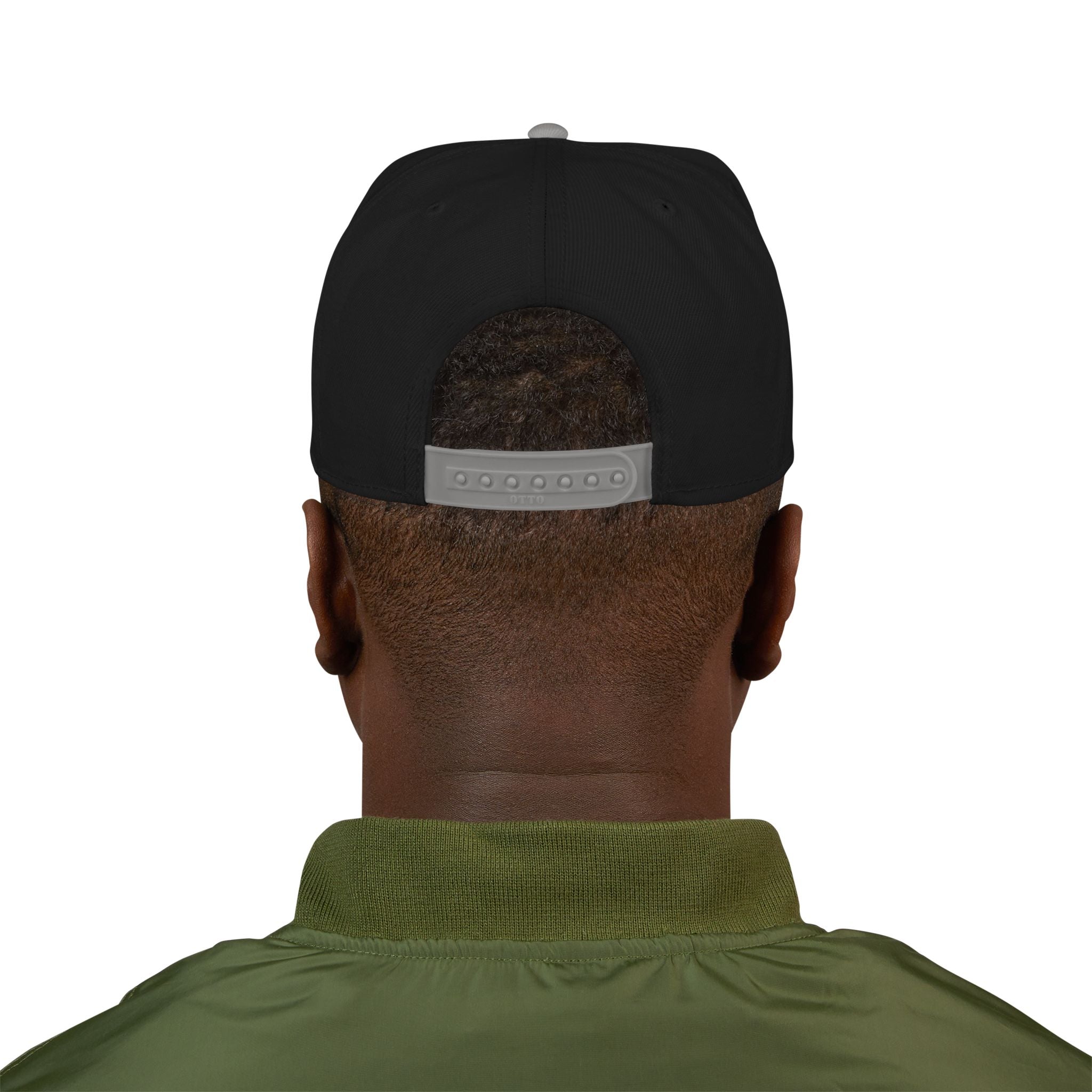 Embroidered Minimal Flag Snapback Hat