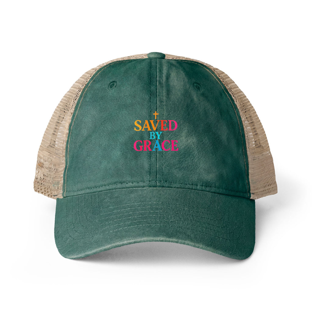 Women's Washed Mesh-Back Cap
