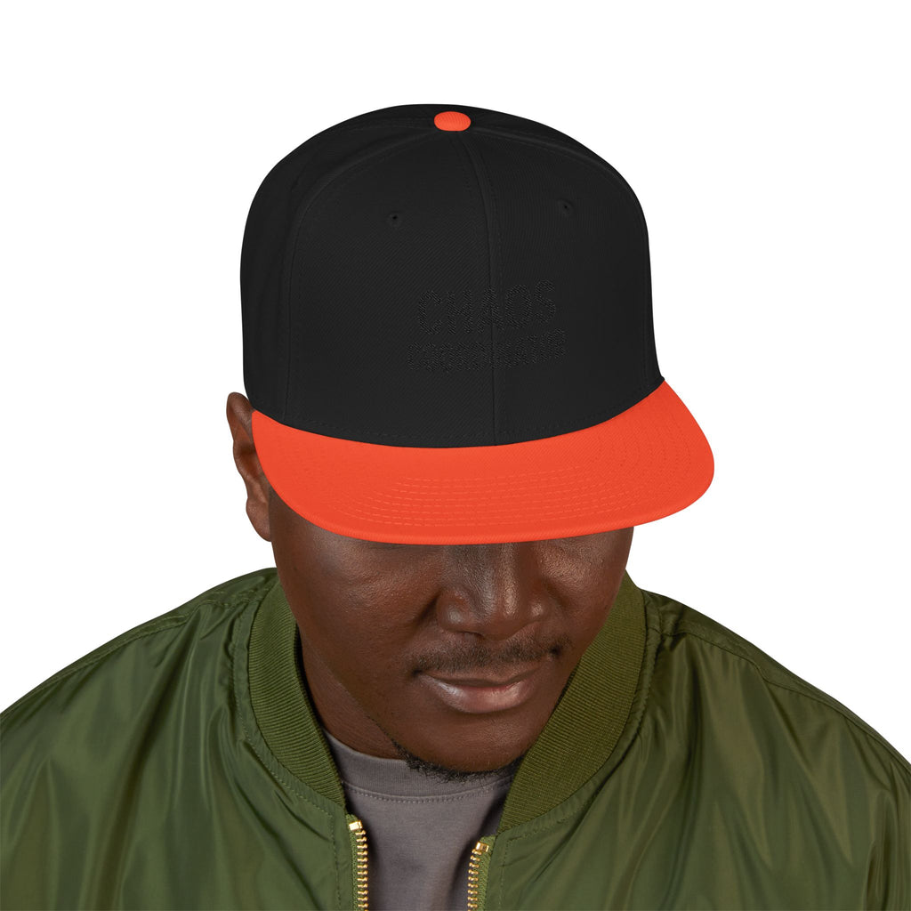 Embroidered Minimal Flag Snapback Hat