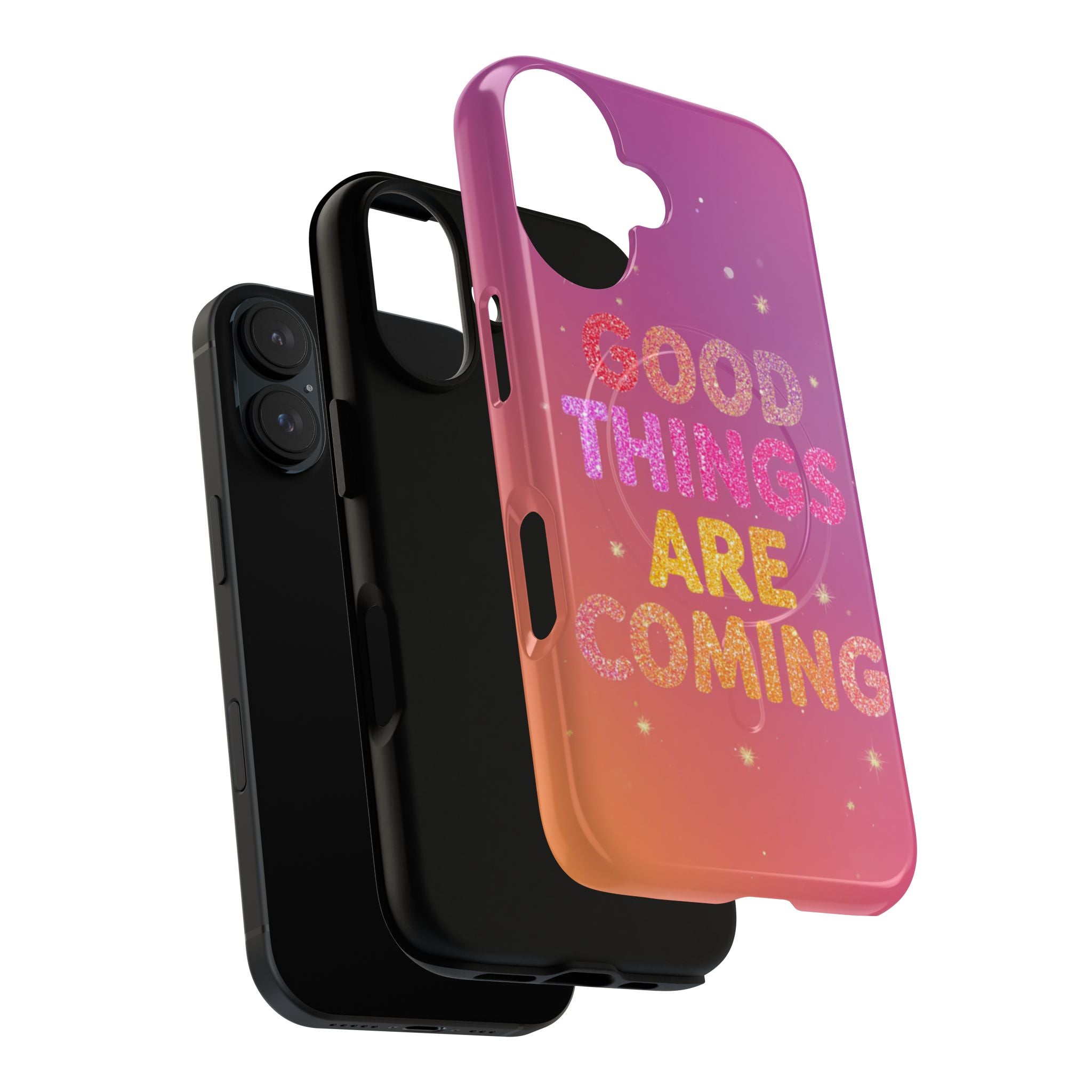 Phone Case — “Good Things Are Coming” Motivational Tough Magnetic Phone Case