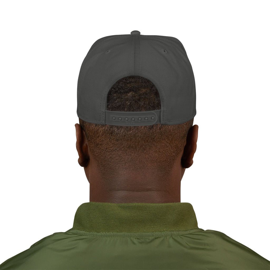 Embroidered Minimal Flag Snapback Hat