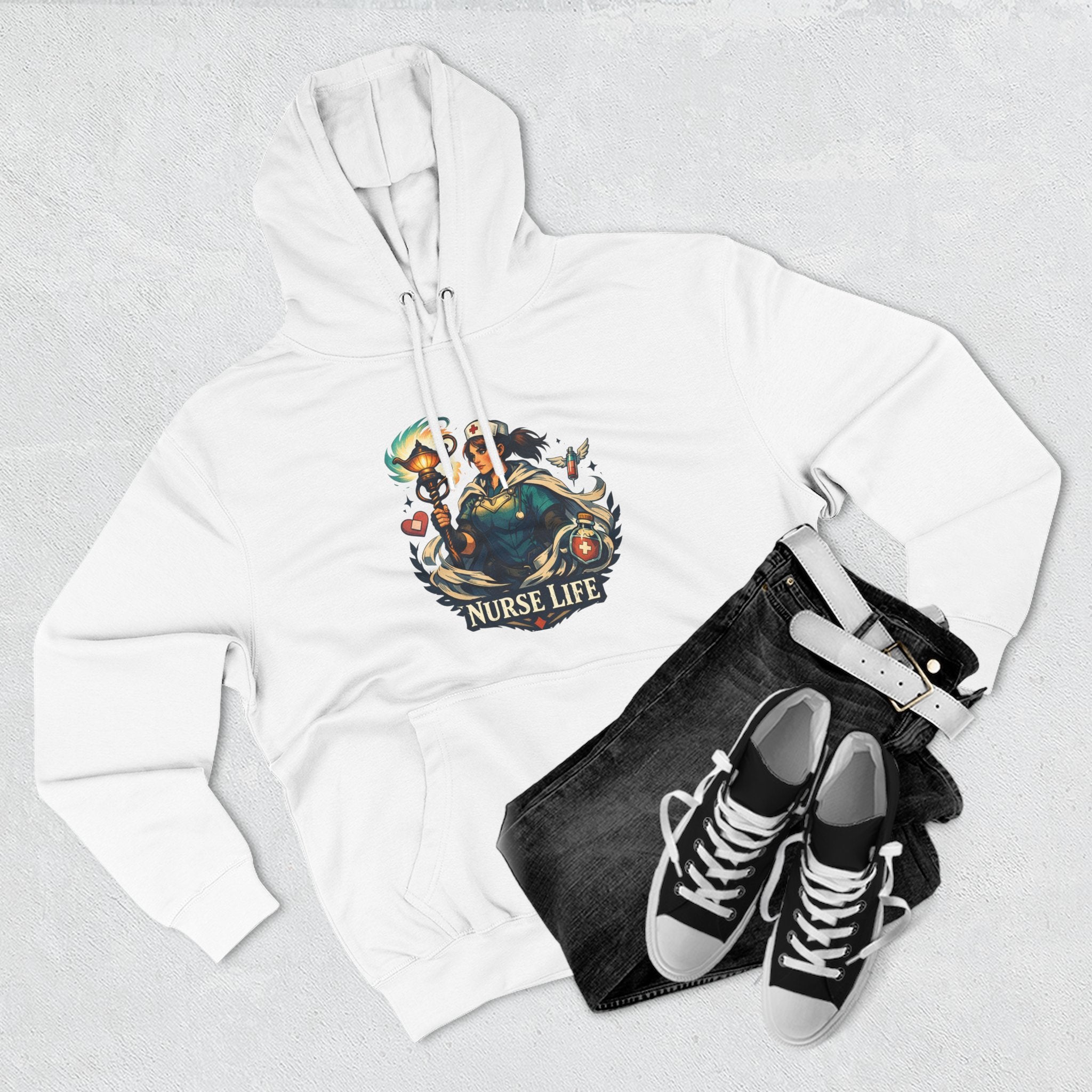Nurse Life Rainbow Hoodie