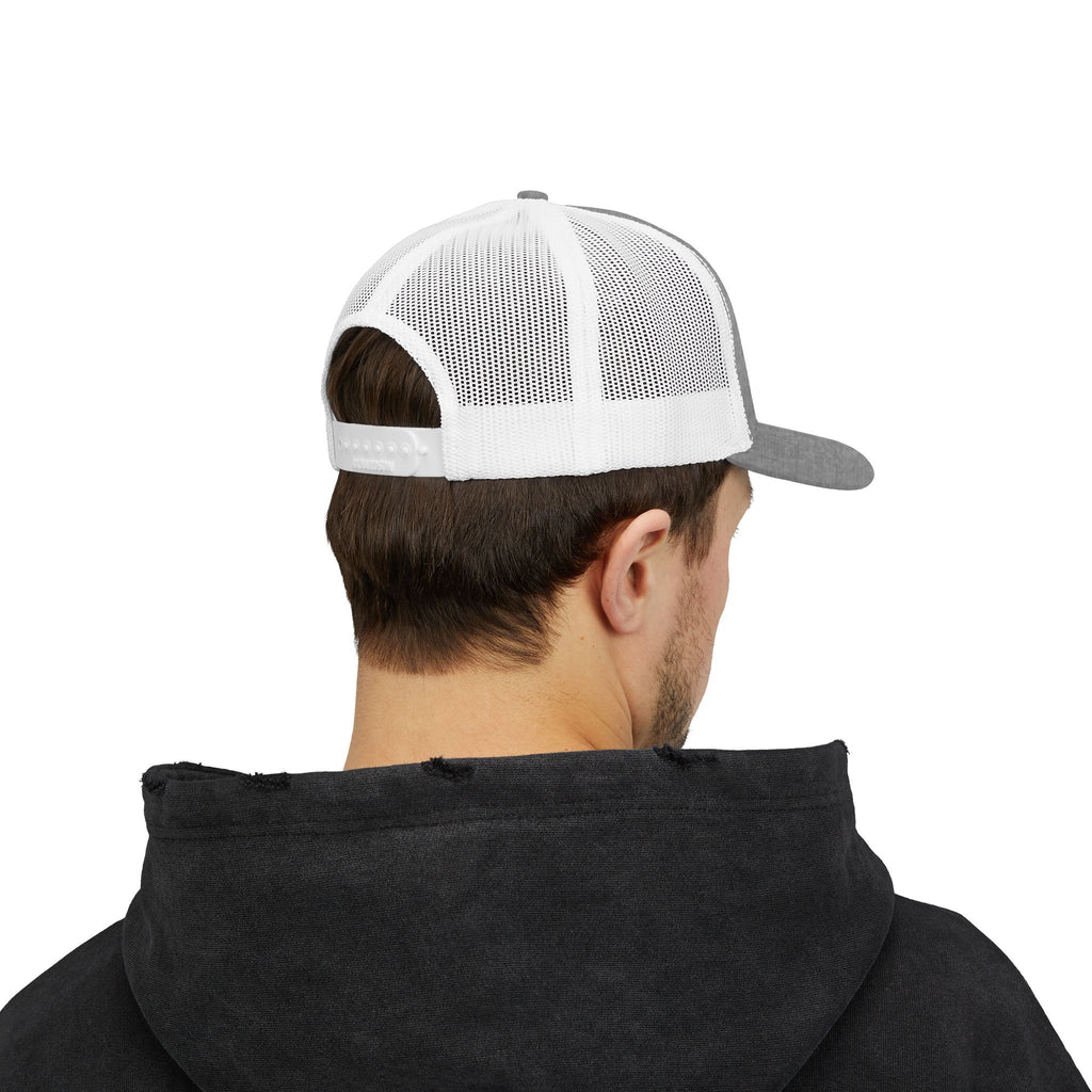 Trucker Cap — 'Mentally Somewhere Else' Minimal Embroidered Snapback