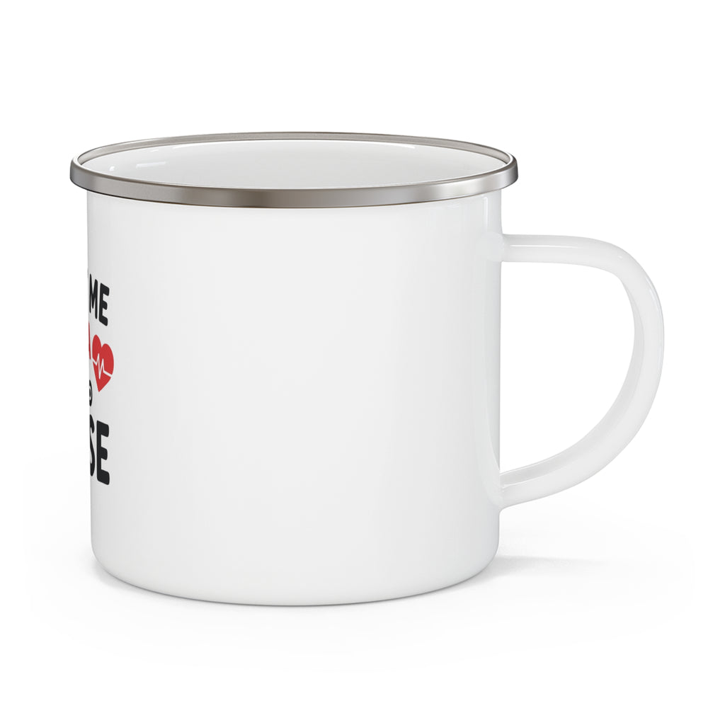 Enamel Mug - "Trust Me I'm a Nurse" Camping Coffee Cup