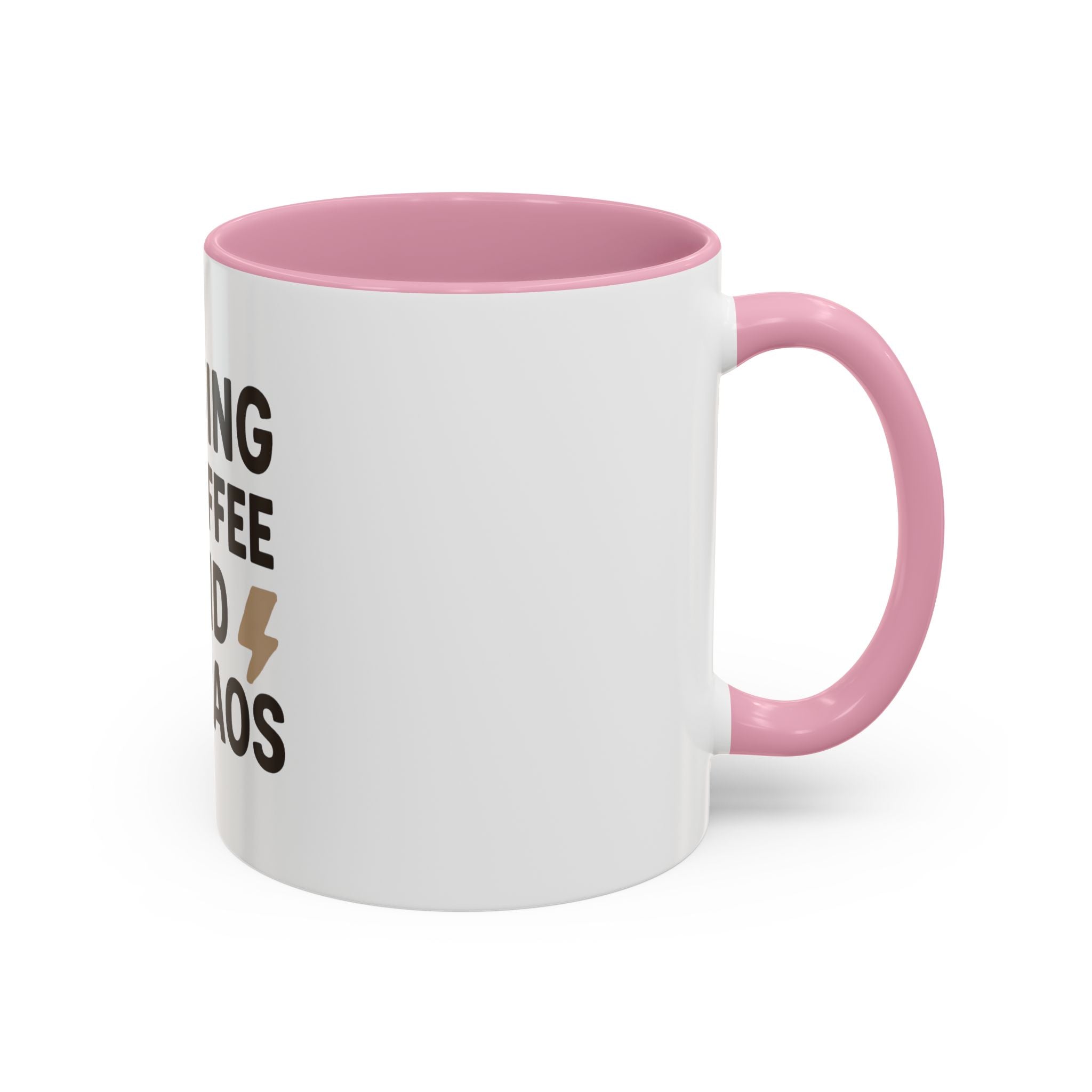 Running on Coffee and Chaos Mug (11oz/15oz) — Funny Coffee Cup for Busy Moms & Professionals