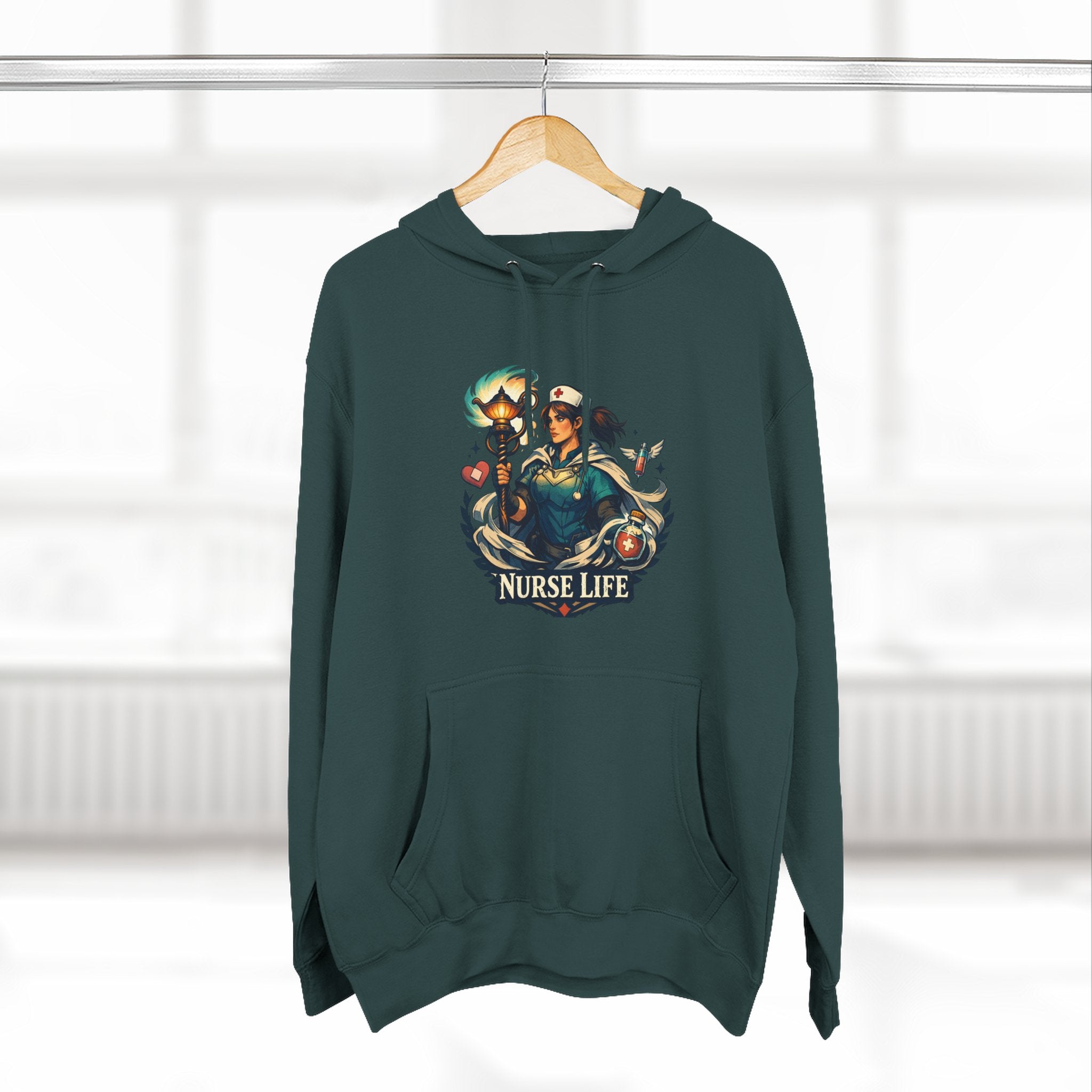 Nurse Life Rainbow Hoodie