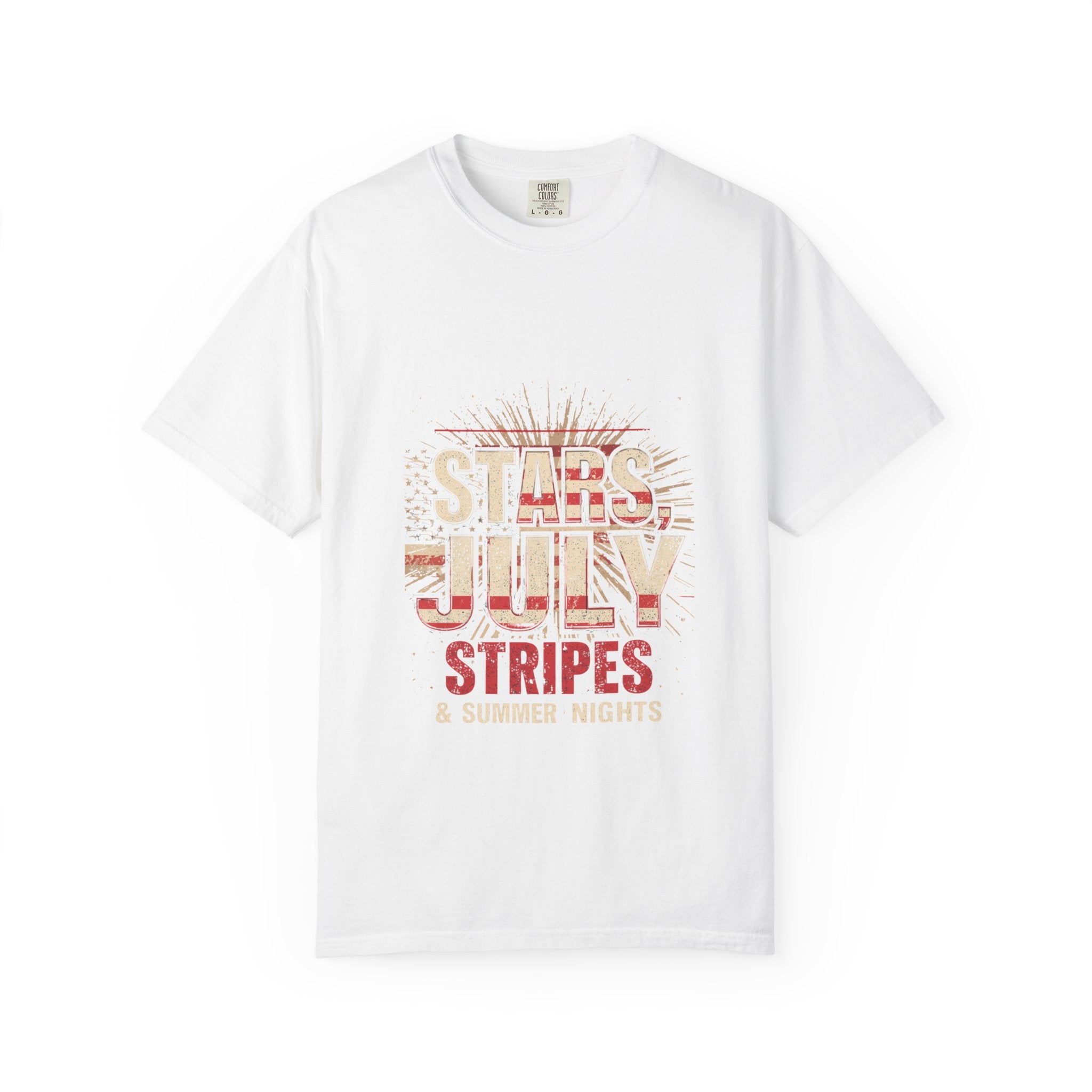 Fourth of July Stars & Stripes T-Shirt — 'Stars, July, Stripes' Summer Nights Tee