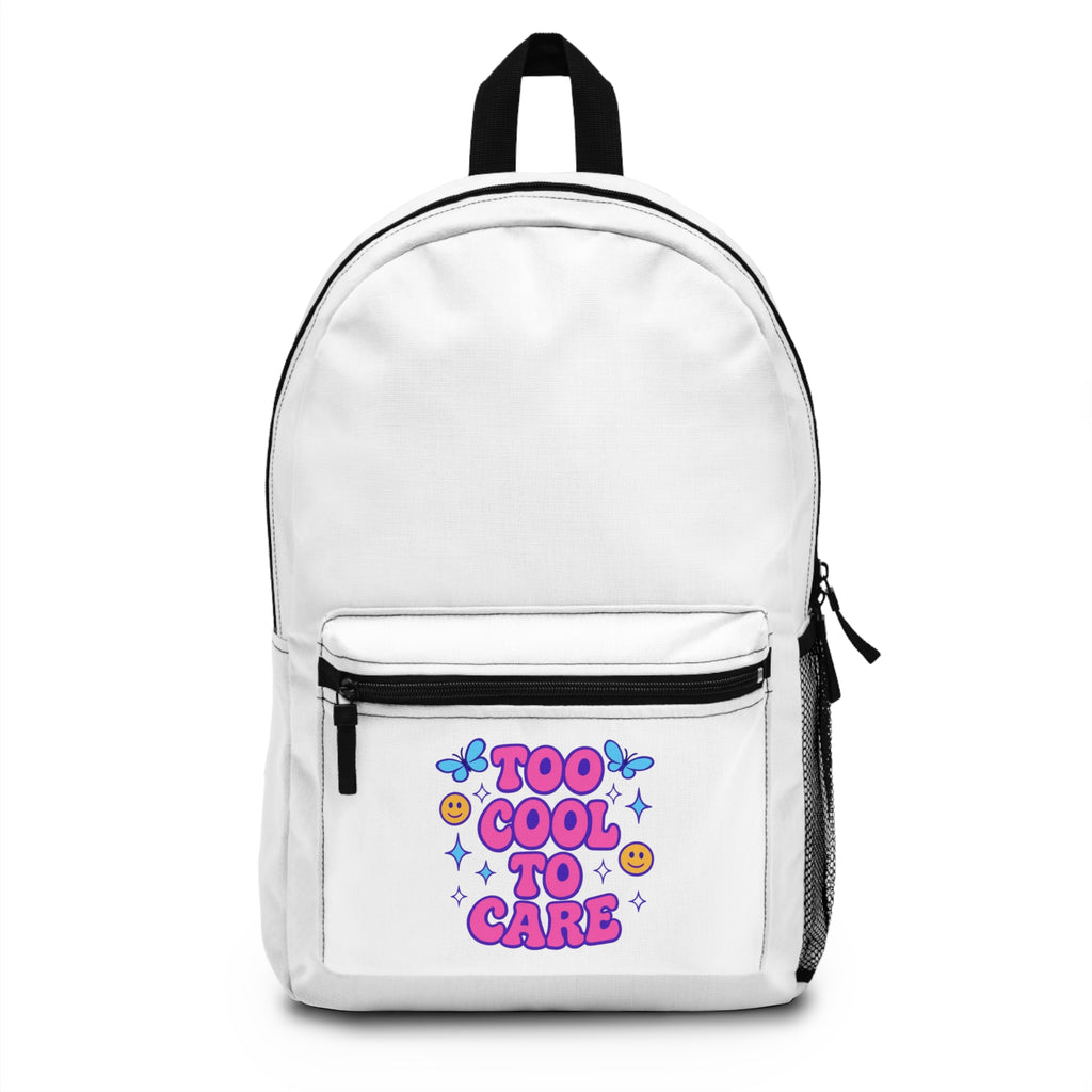 Backpack — "Too Cool to Care" Retro Kawaii Backpack