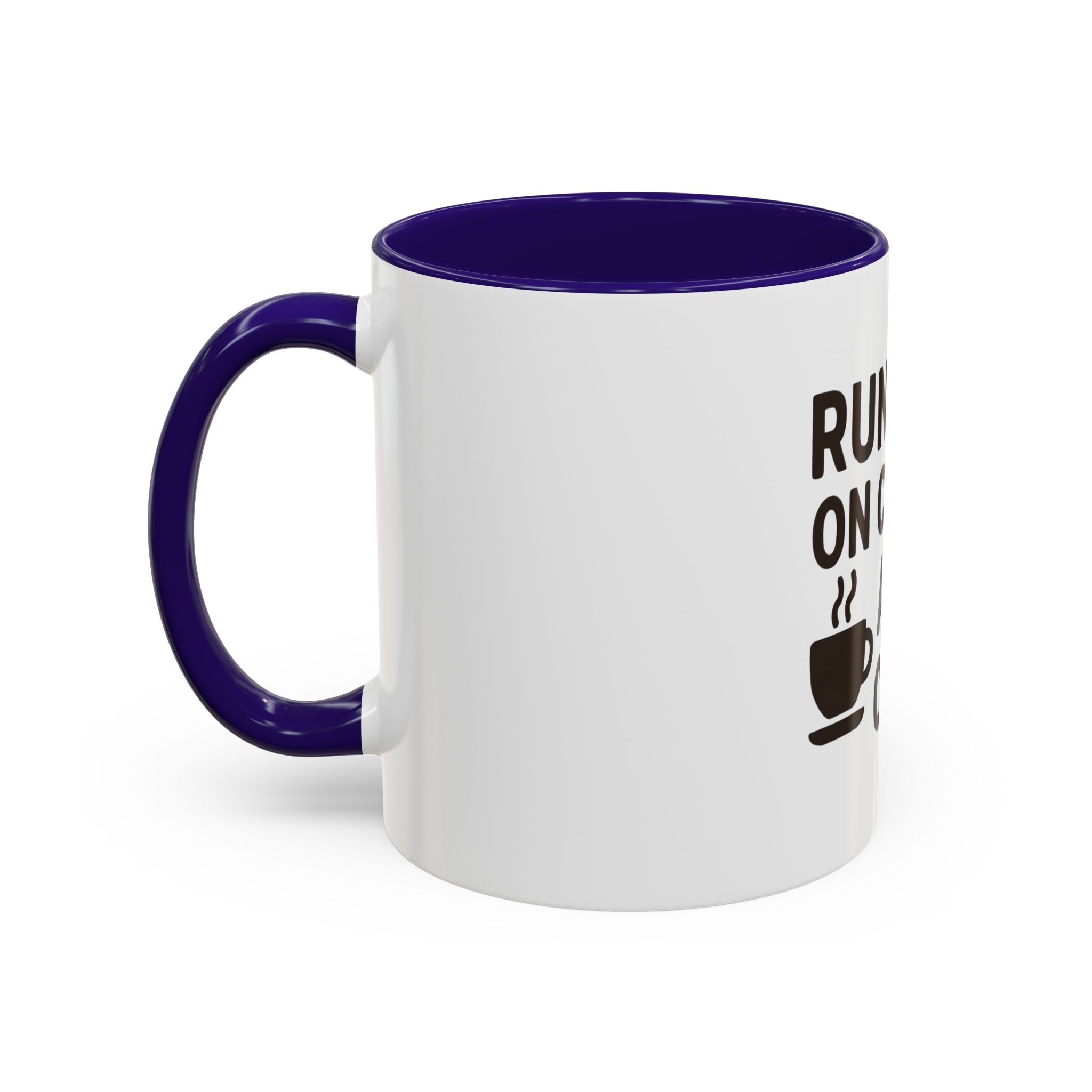 Running on Coffee and Chaos Mug (11oz/15oz) — Funny Coffee Cup for Busy Moms & Professionals