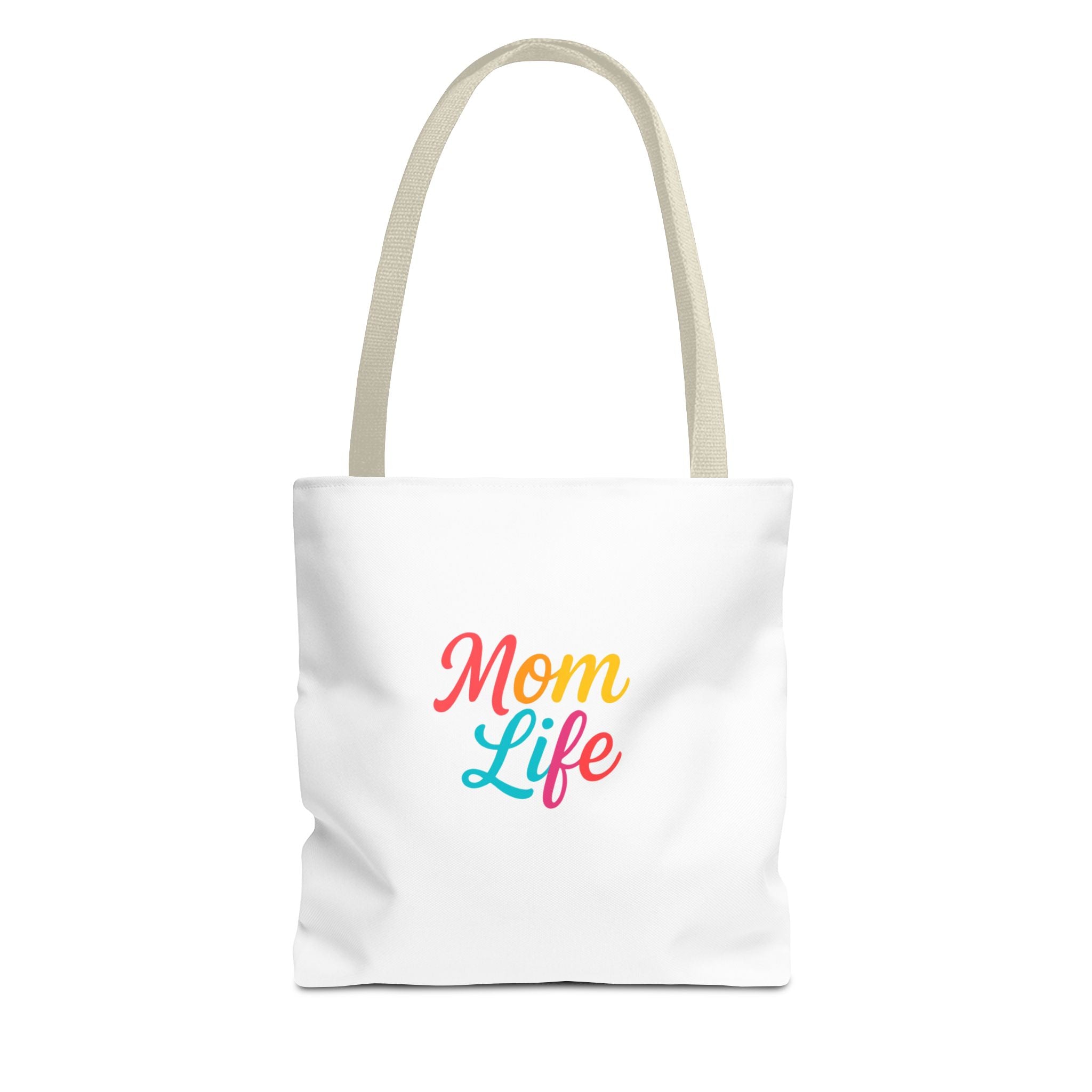 Mom Life Tote Bag — Colorful Script Mom Life Canvas Tote, Mother’s Day Gift