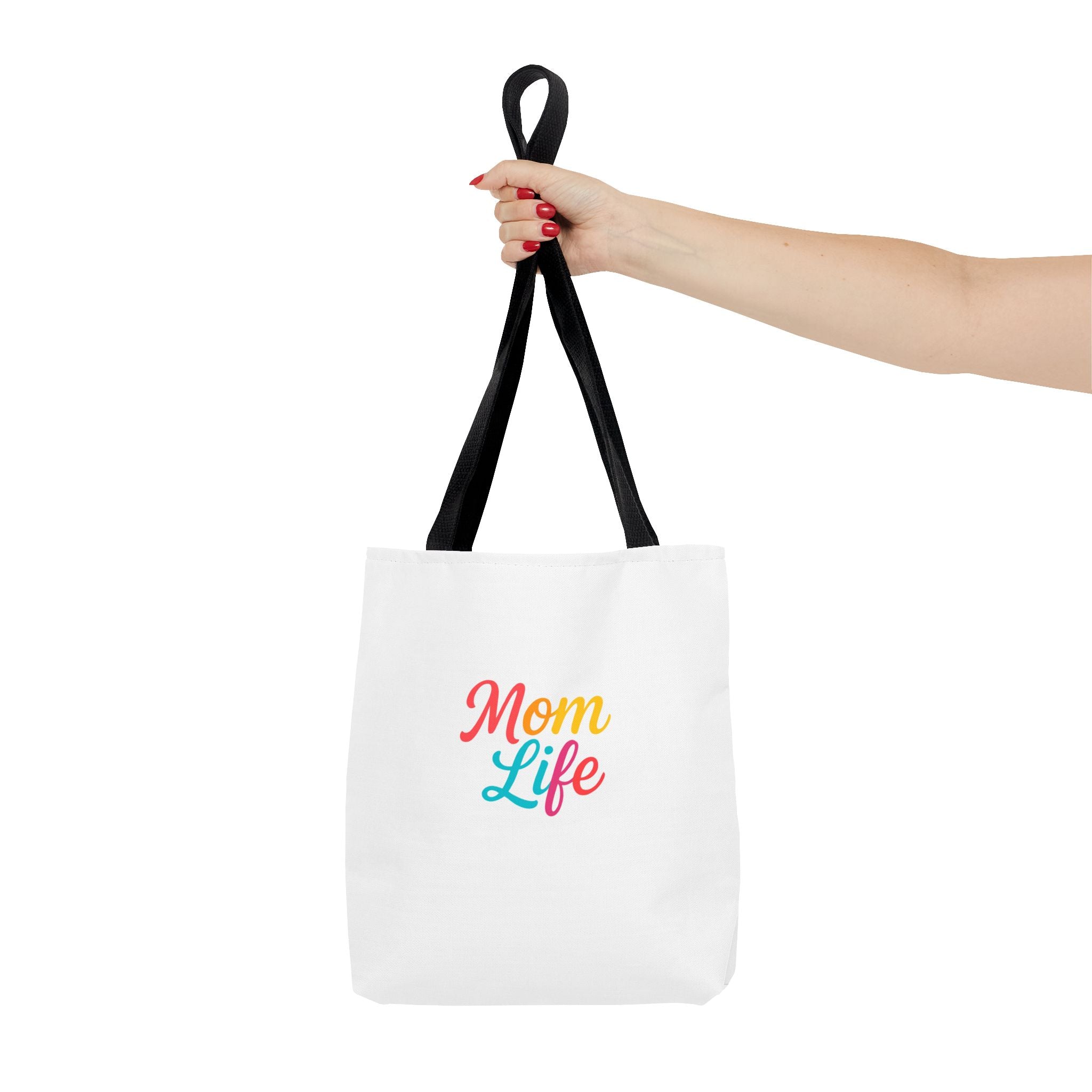 Mom Life Tote Bag — Colorful Script Mom Life Canvas Tote, Mother’s Day Gift
