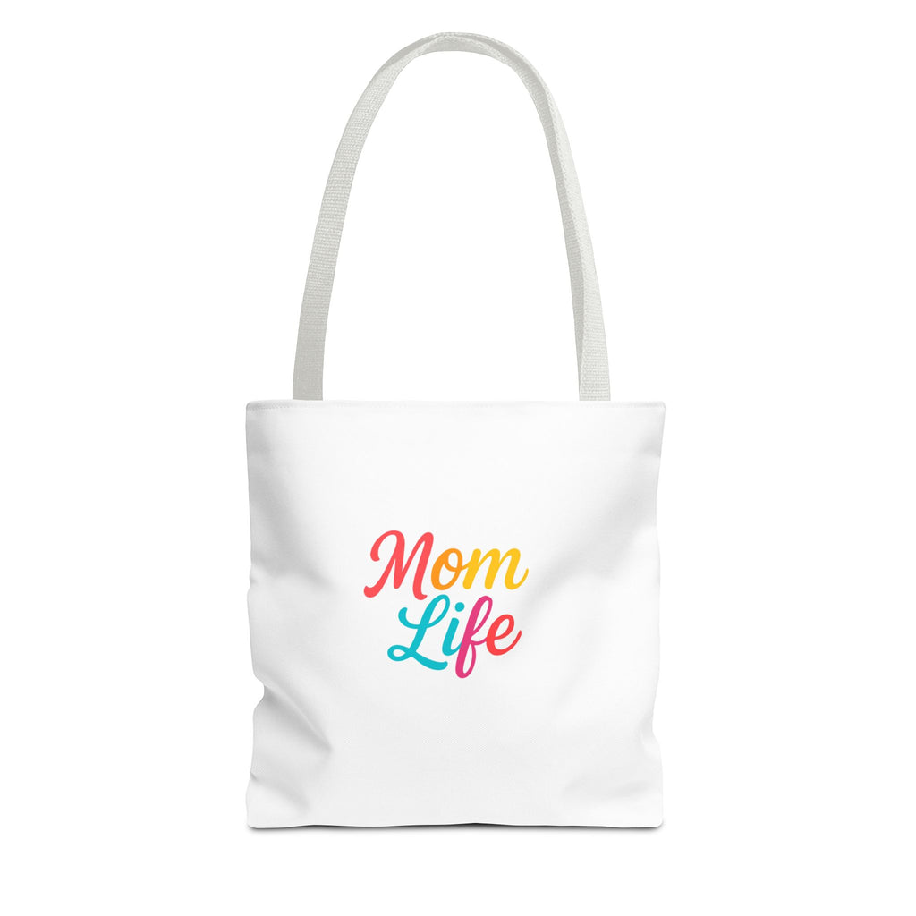 Mom Life Tote Bag — Colorful Script Mom Life Canvas Tote, Mother’s Day Gift