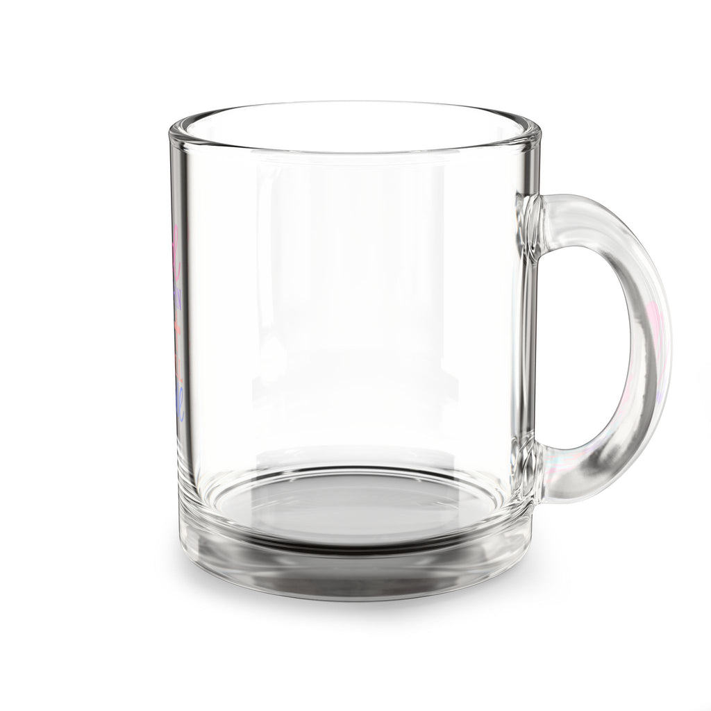 Glass Mug — "God Is Within Her" Inspirational Christian Coffee Cup (10oz)