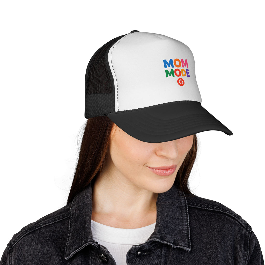 Mom Mode Trucker Cap — Colorful Playful Mom Hat