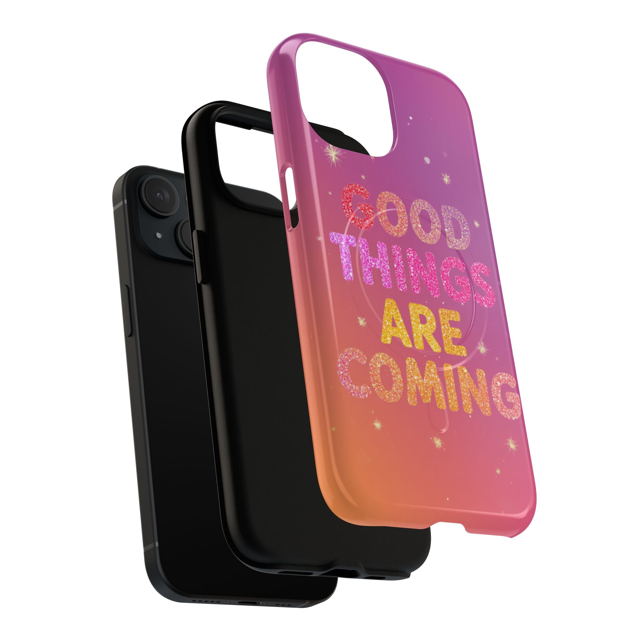 Phone Case — “Good Things Are Coming” Motivational Tough Magnetic Phone Case