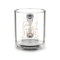 Glass Mug — "God Is Within Her" Inspirational Christian Coffee Cup (10oz)