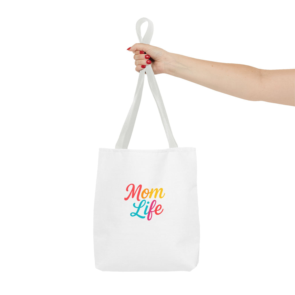 Mom Life Tote Bag — Colorful Script Mom Life Canvas Tote, Mother’s Day Gift