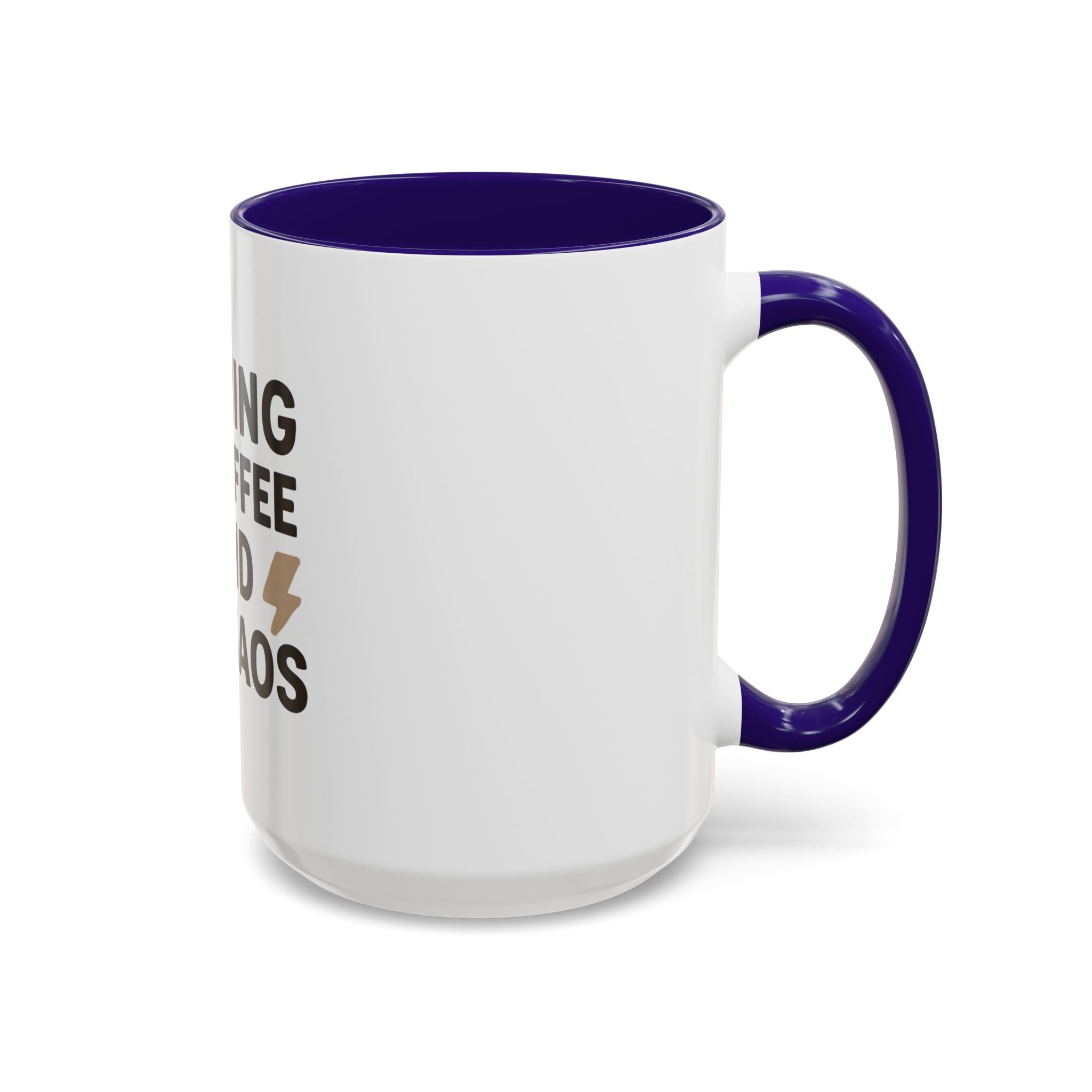 Running on Coffee and Chaos Mug (11oz/15oz) — Funny Coffee Cup for Busy Moms & Professionals