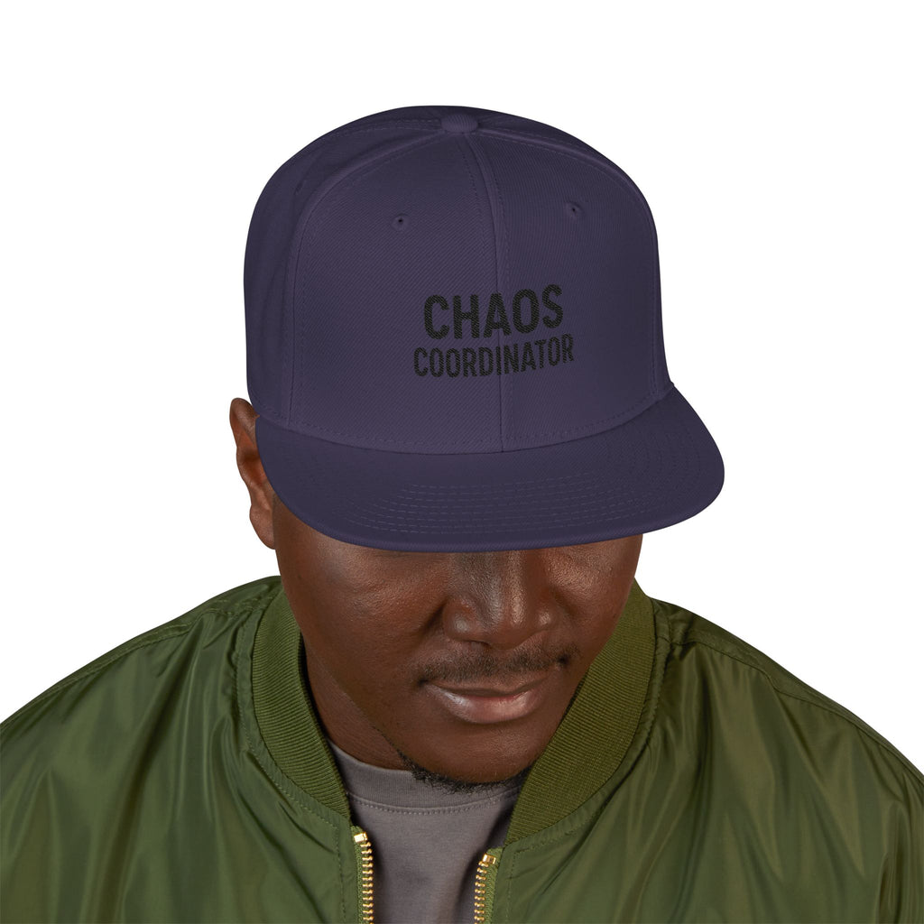 Embroidered Minimal Flag Snapback Hat