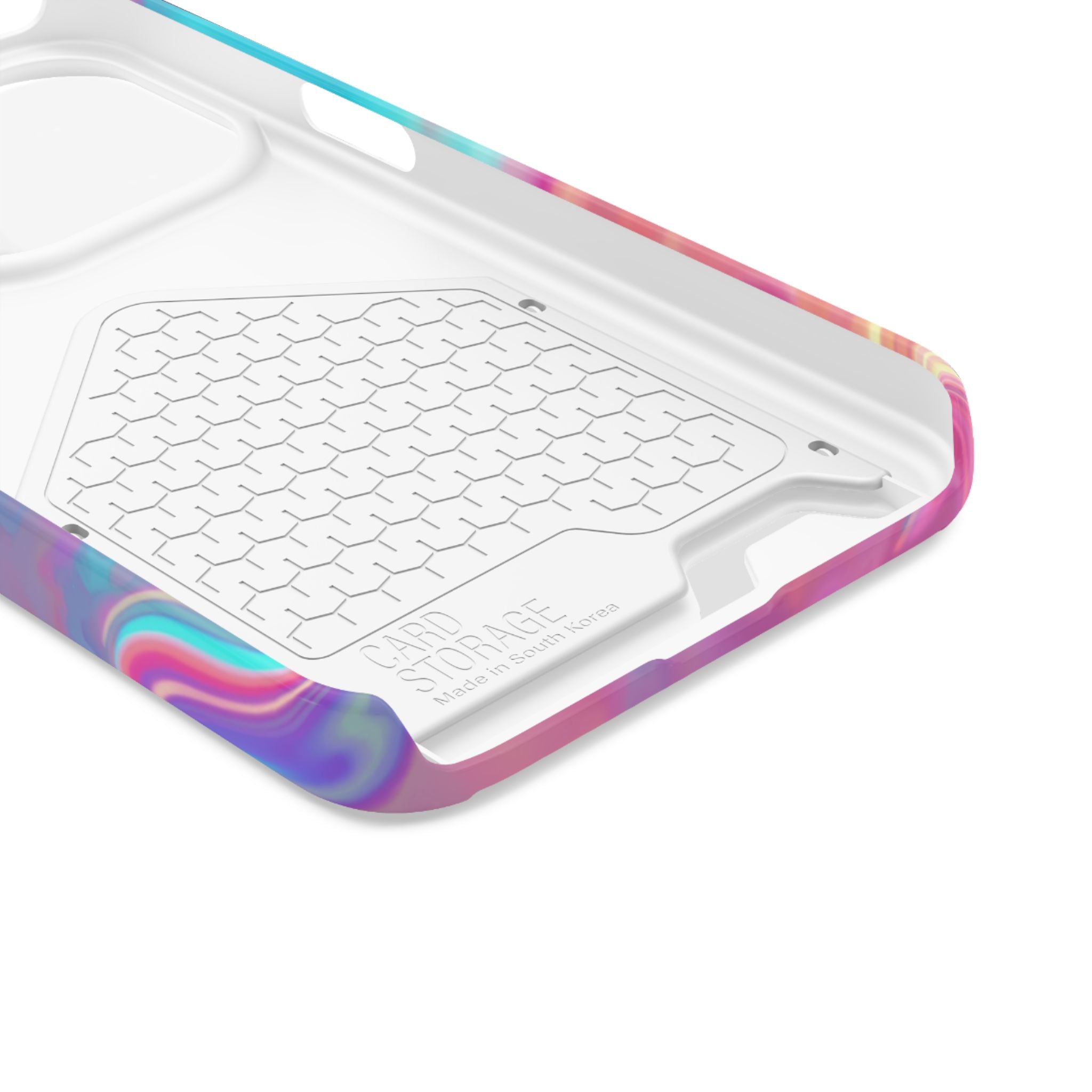 Pretty, Powerful and Paid Phone Card Case — Iridescent Cardholder Phone Case
