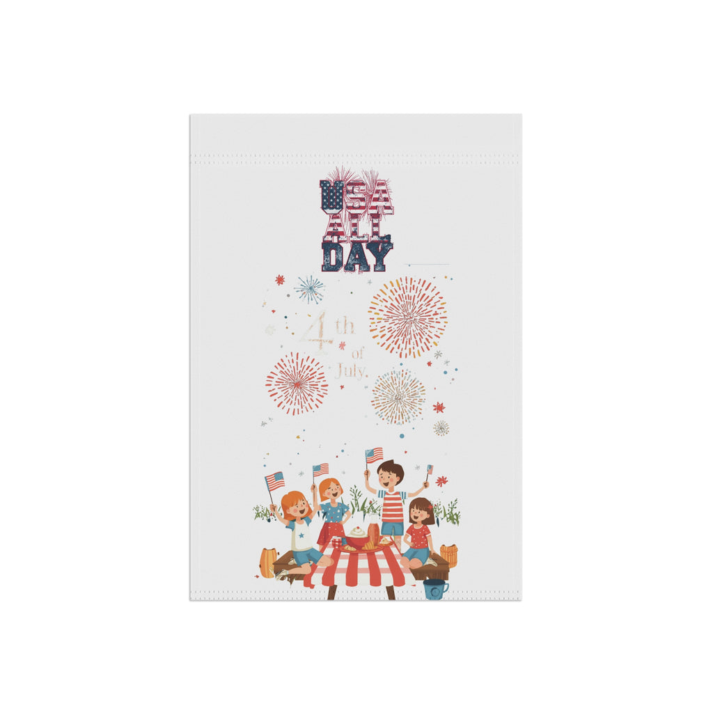 Patriotic Floral 'Sweet Land of Liberty' Garden Flag