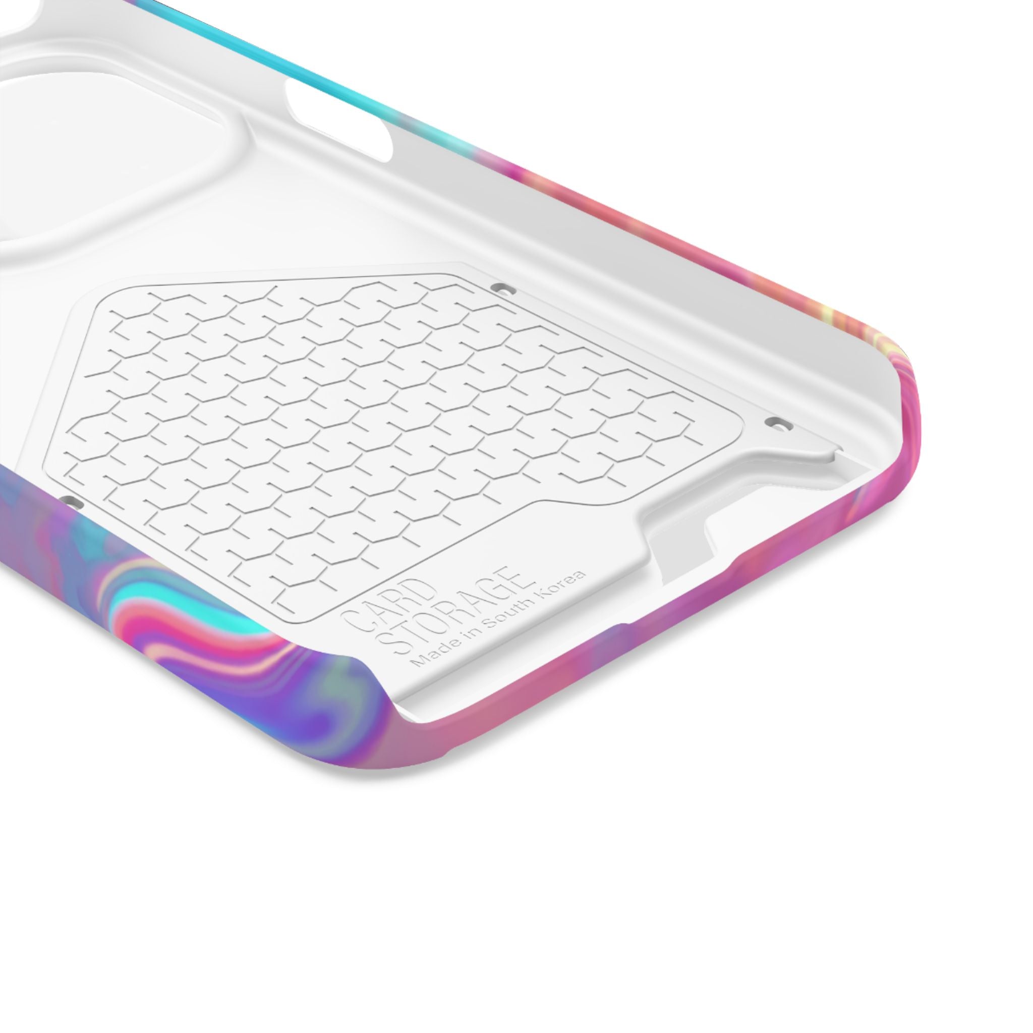 Pretty, Powerful and Paid Phone Card Case — Iridescent Cardholder Phone Case