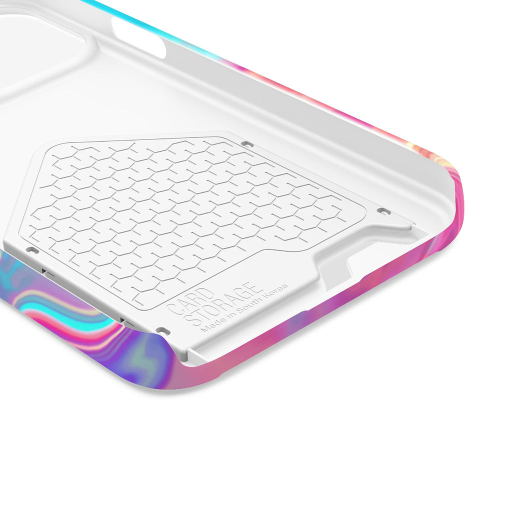 Pretty, Powerful and Paid Phone Card Case — Iridescent Cardholder Phone Case