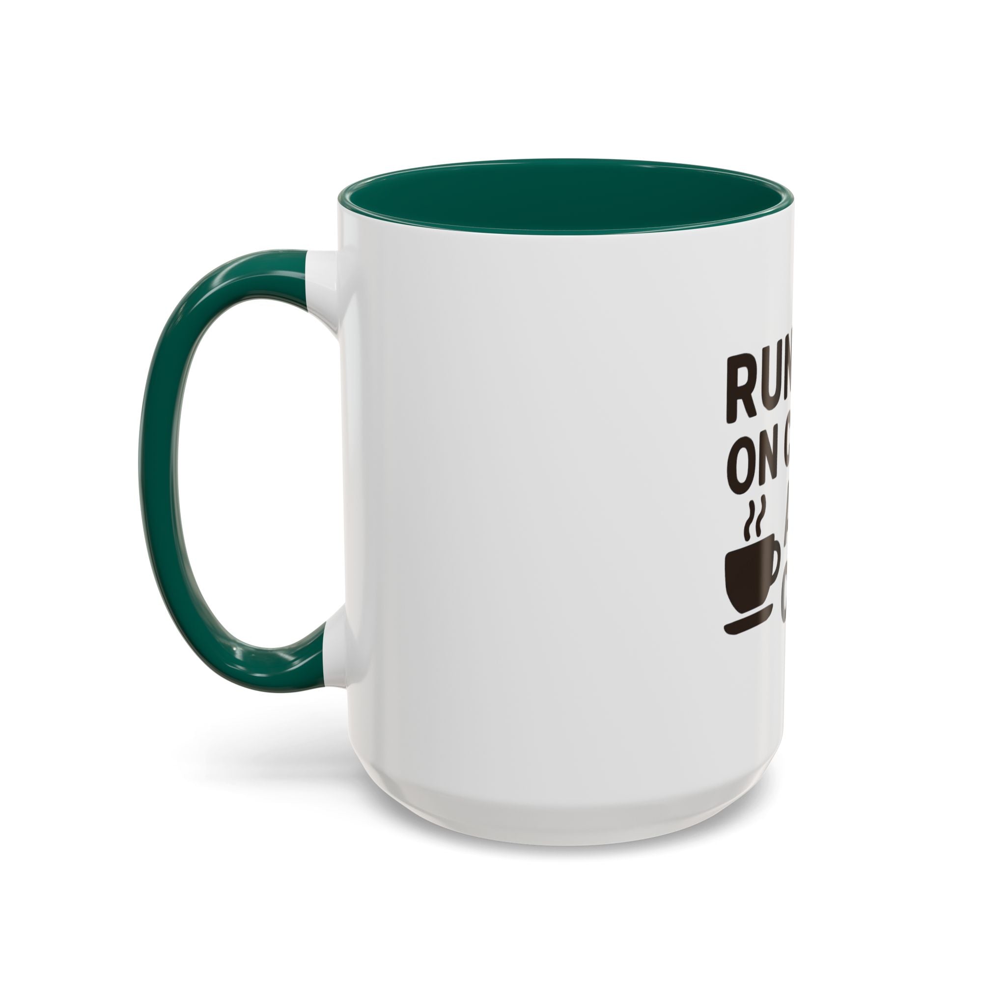 Running on Coffee and Chaos Mug (11oz/15oz) — Funny Coffee Cup for Busy Moms & Professionals