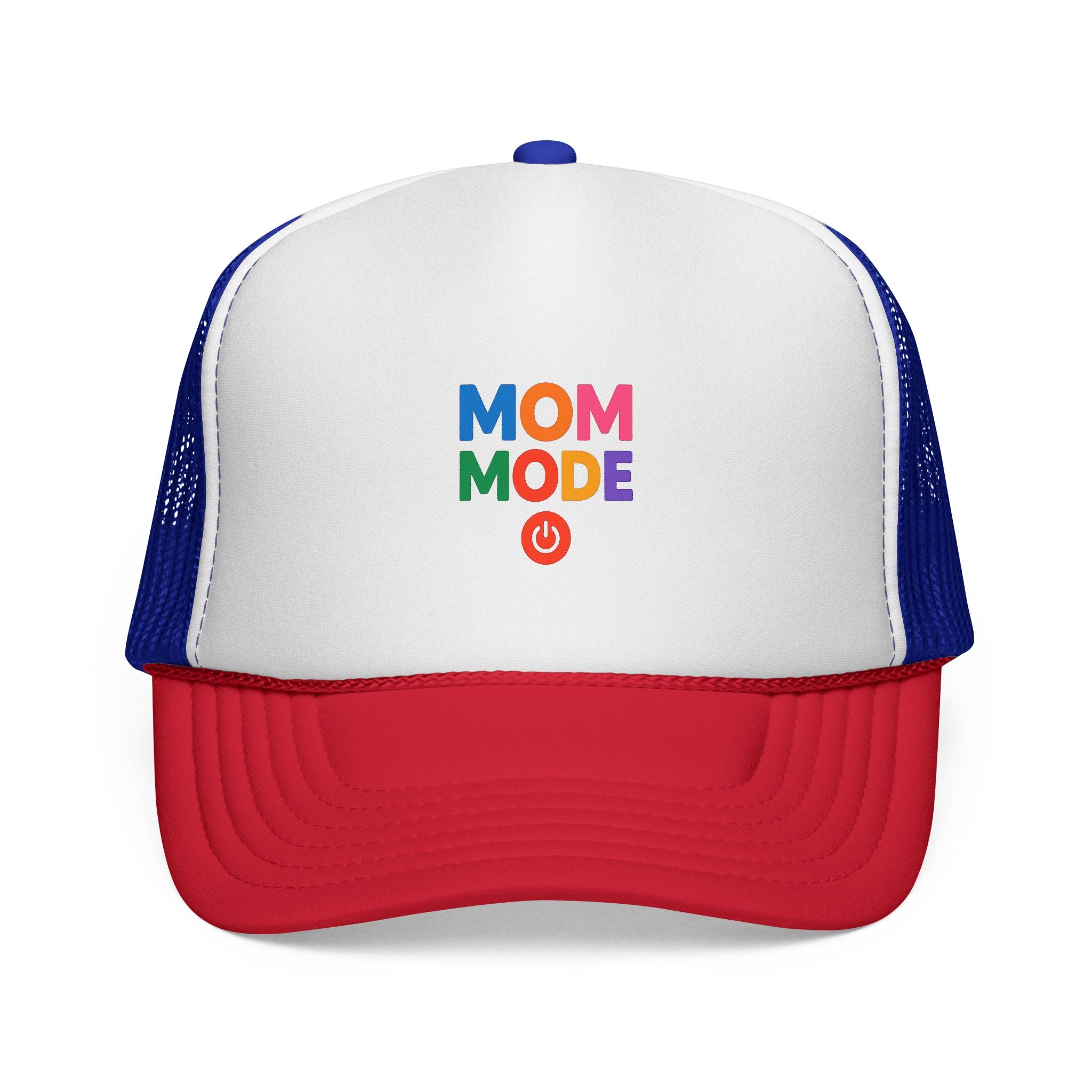 Mom Mode Trucker Cap — Colorful Playful Mom Hat