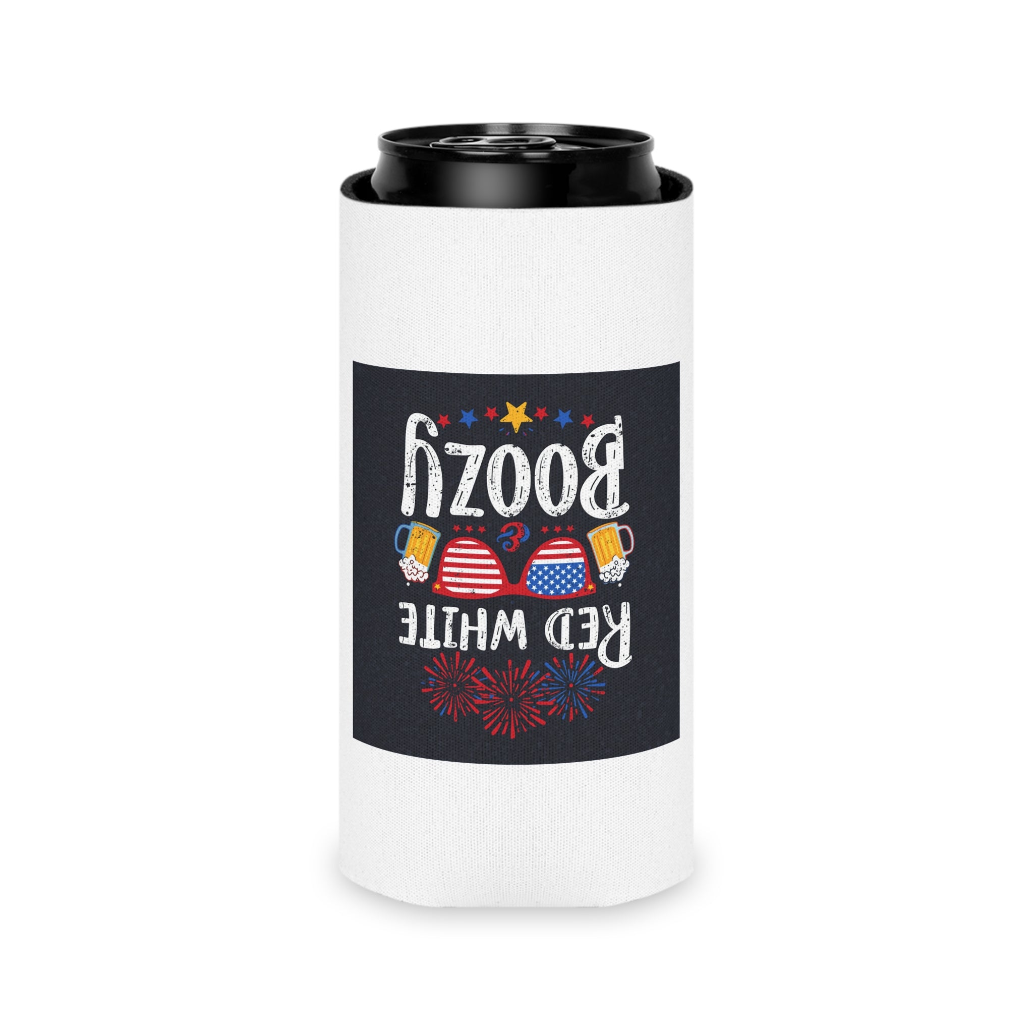 Party Like 1776 Can Cooler – Patriotic 4th of July Beer Koozie