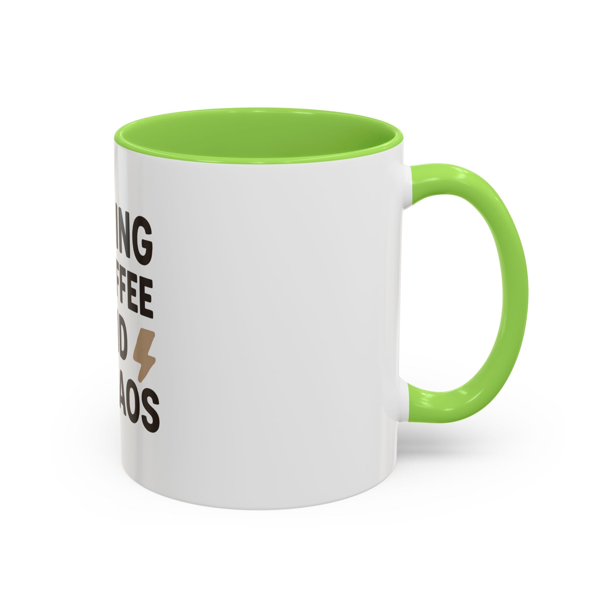 Running on Coffee and Chaos Mug (11oz/15oz) — Funny Coffee Cup for Busy Moms & Professionals