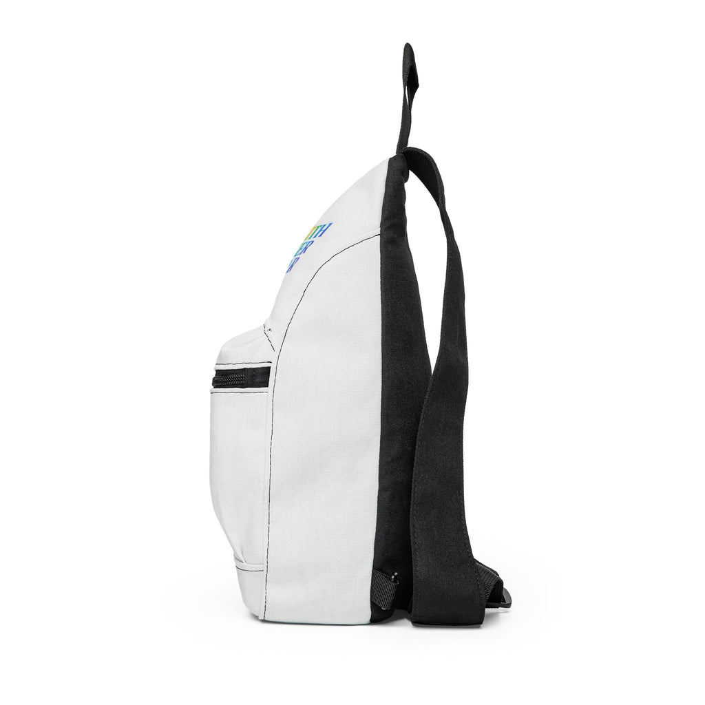 Faith Over Fear Sling Bag — Inspirational Rainbow Crossbody Pack