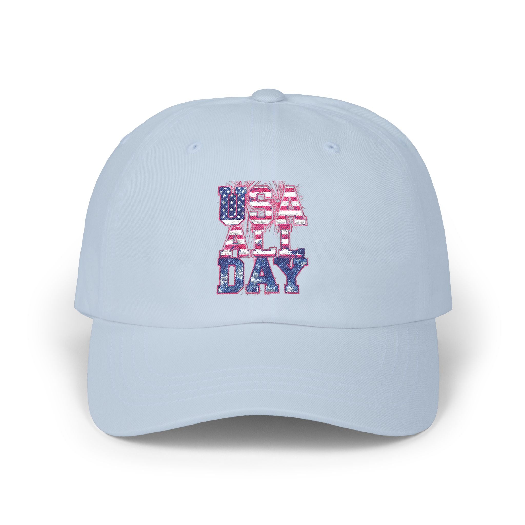 Dad Cap — "Freedom Looks On Us" Patriotic American Flag Baseball Hat