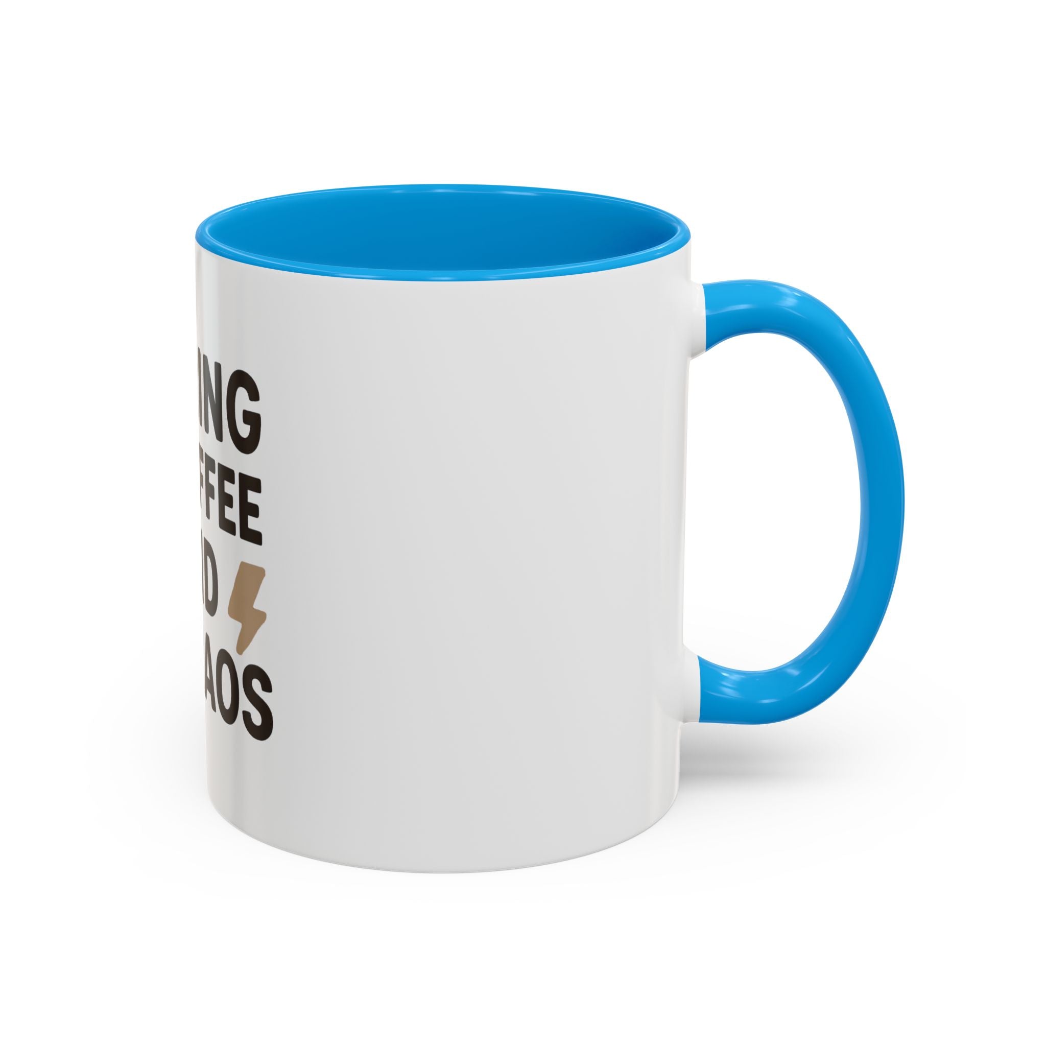 Running on Coffee and Chaos Mug (11oz/15oz) — Funny Coffee Cup for Busy Moms & Professionals