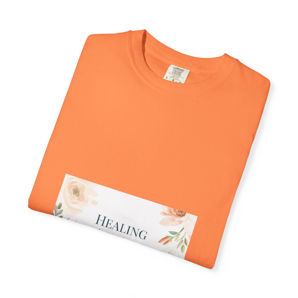 T-Shirt — 'Healing in Progress' Floral Pocket Graphic Tee