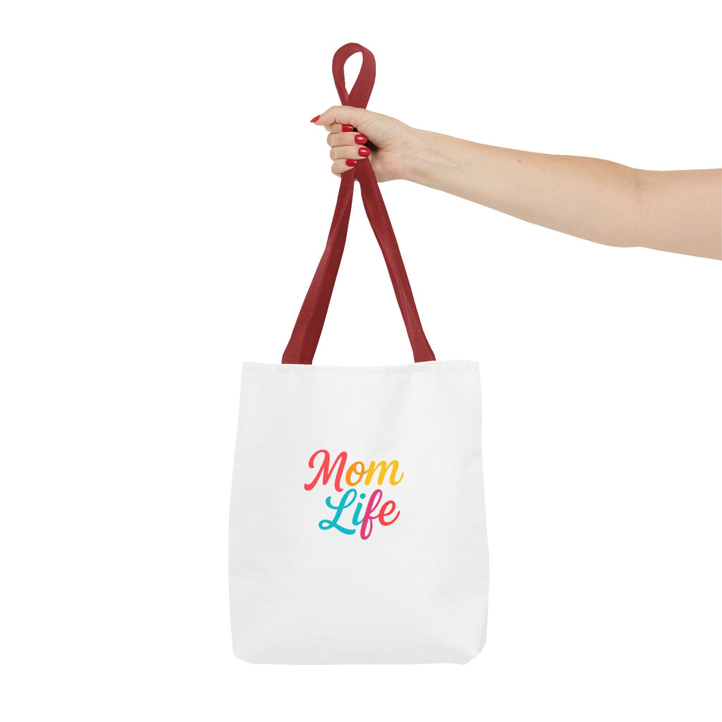 Mom Life Tote Bag — Colorful Script Mom Life Canvas Tote, Mother’s Day Gift