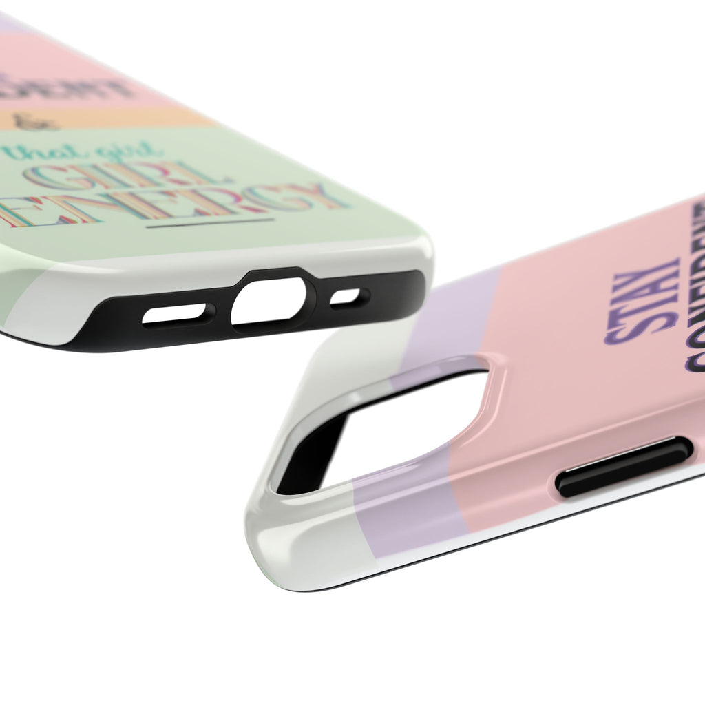 Stay Confident Tough Phone Case — That Girl / Girl Energy Pastel Protective Cover