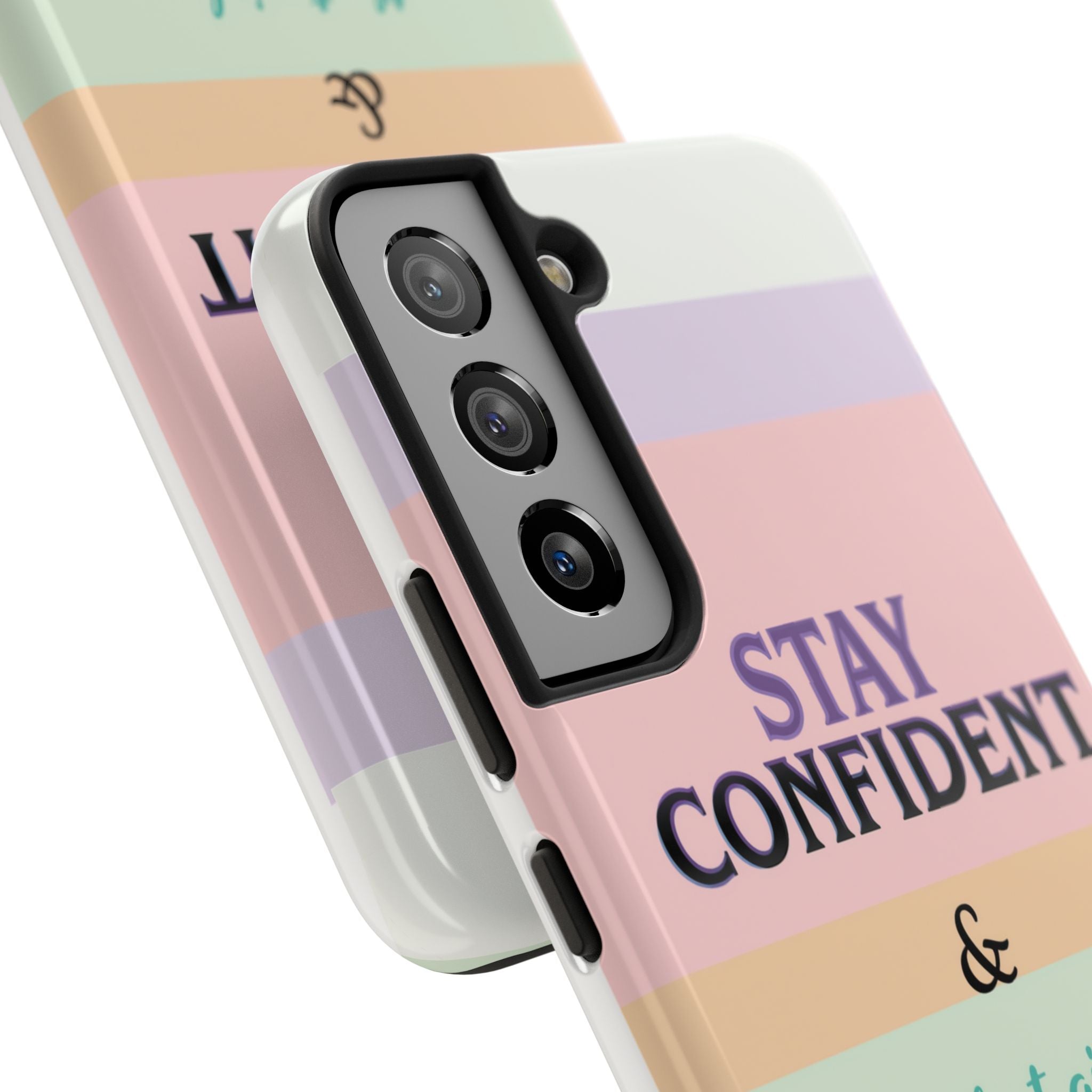 Stay Confident Tough Phone Case — That Girl / Girl Energy Pastel Protective Cover