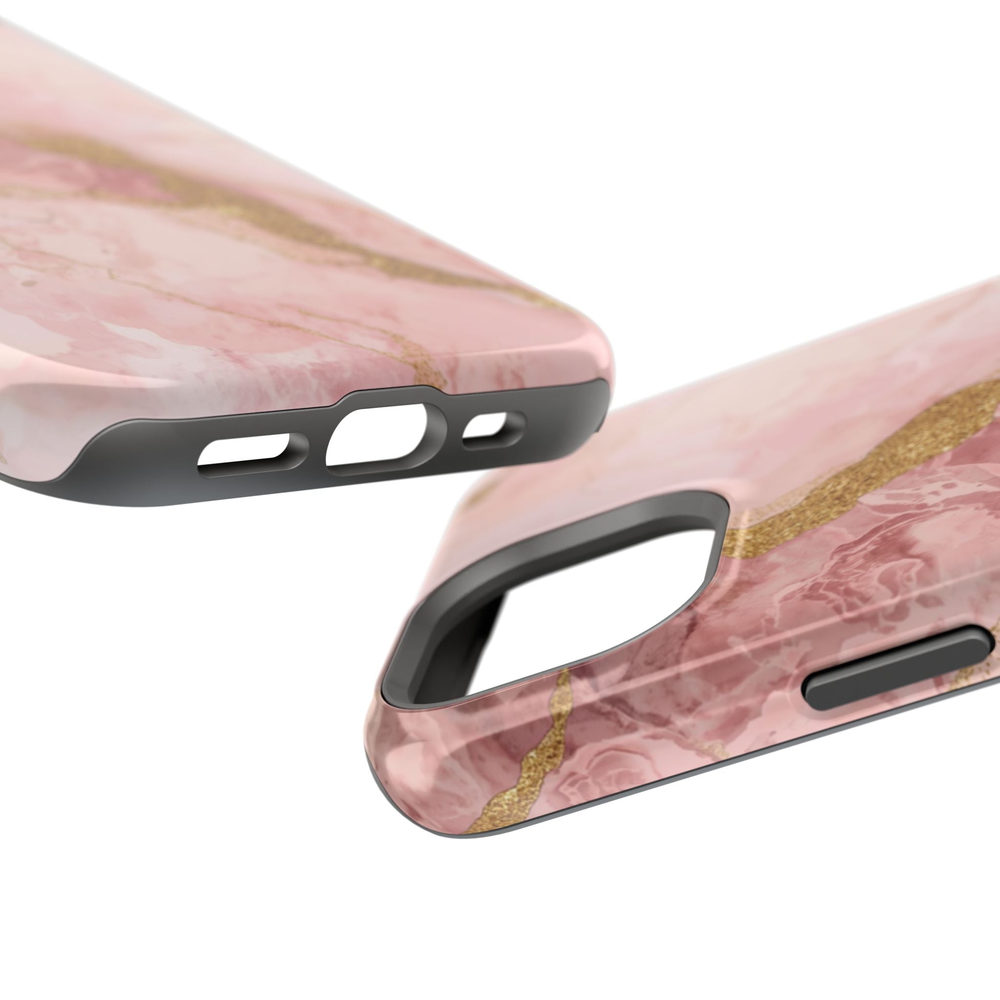 Pink Marble Magnetic Impact-Resistant Phone Case