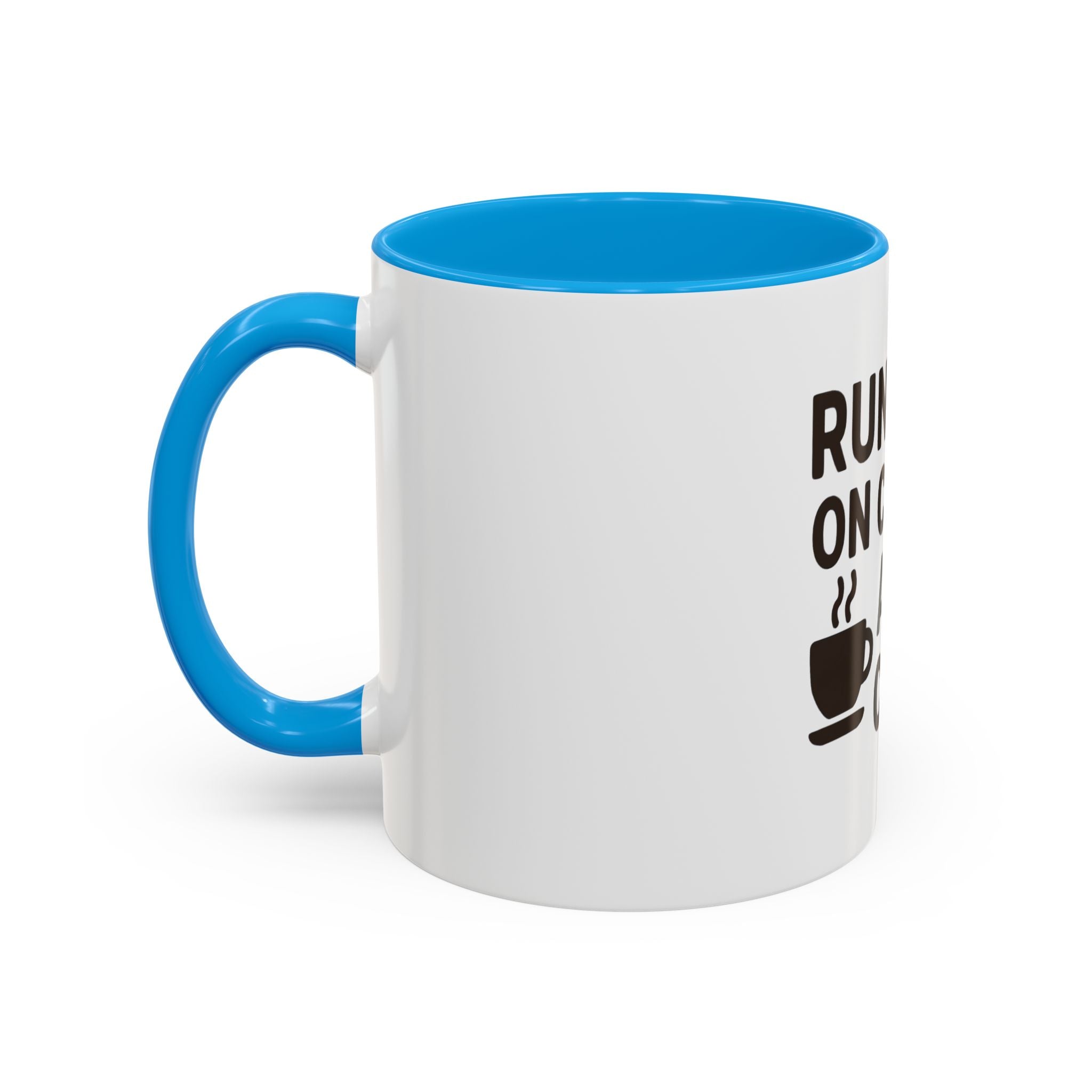 Running on Coffee and Chaos Mug (11oz/15oz) — Funny Coffee Cup for Busy Moms & Professionals
