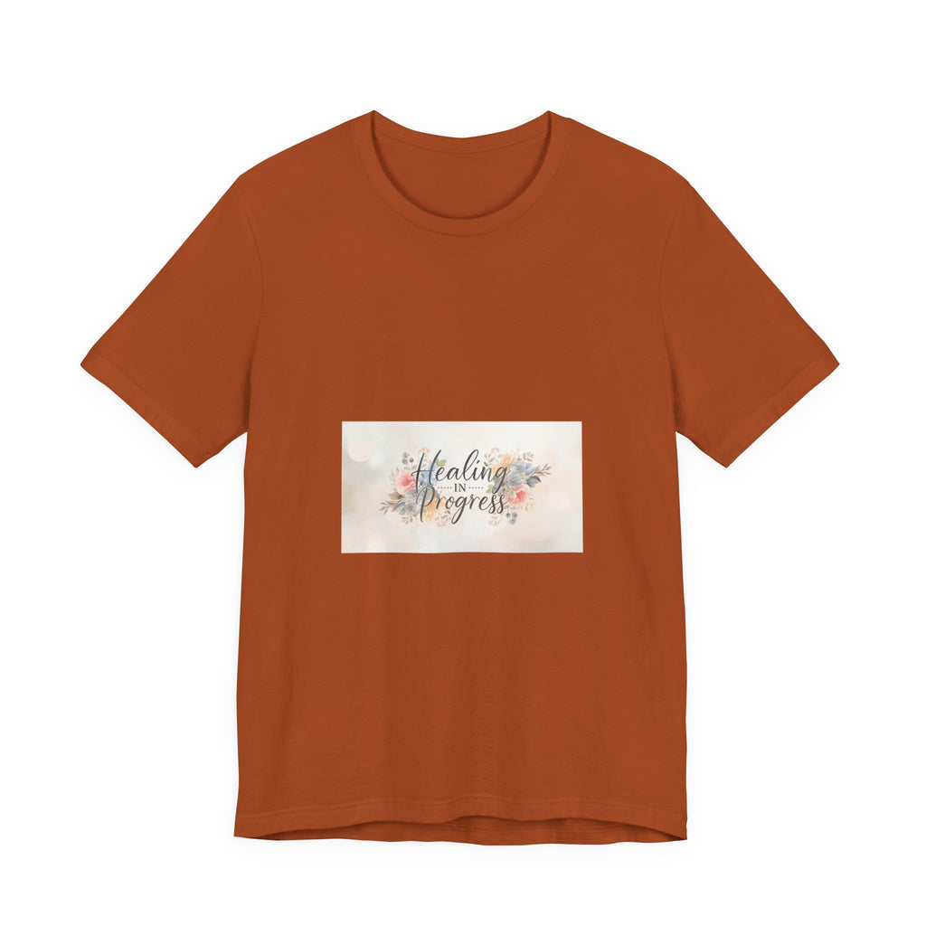 Healing in Progress Tee — Soft Floral Inspirational Shirt