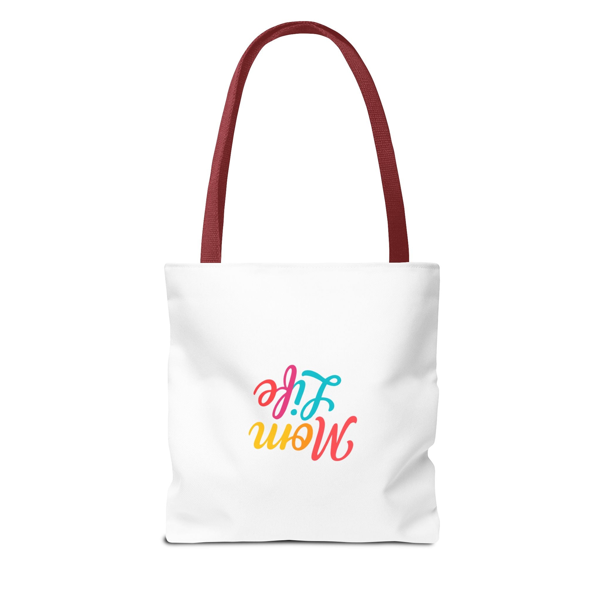 Mom Life Tote Bag — Colorful Script Mom Life Canvas Tote, Mother’s Day Gift