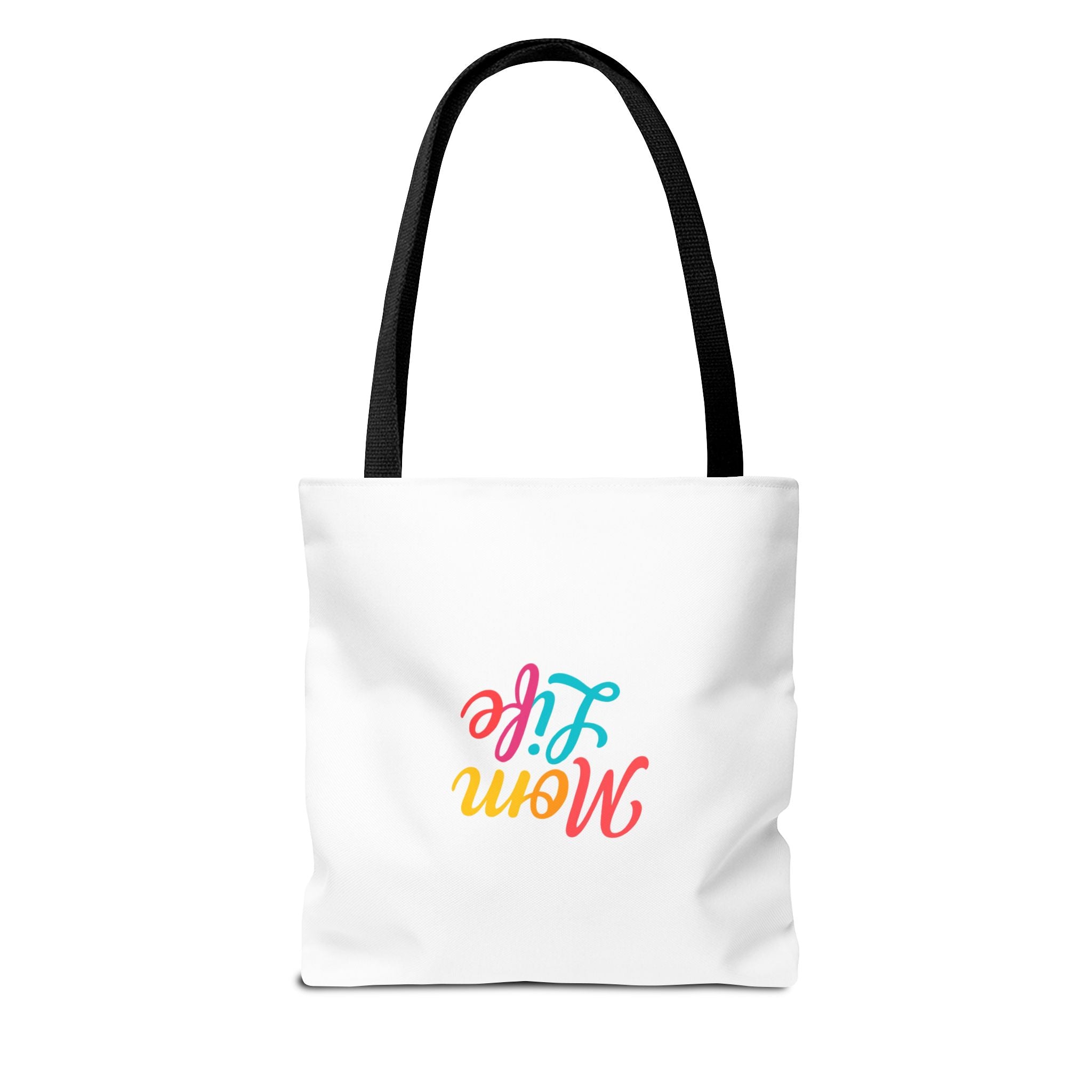 Mom Life Tote Bag — Colorful Script Mom Life Canvas Tote, Mother’s Day Gift
